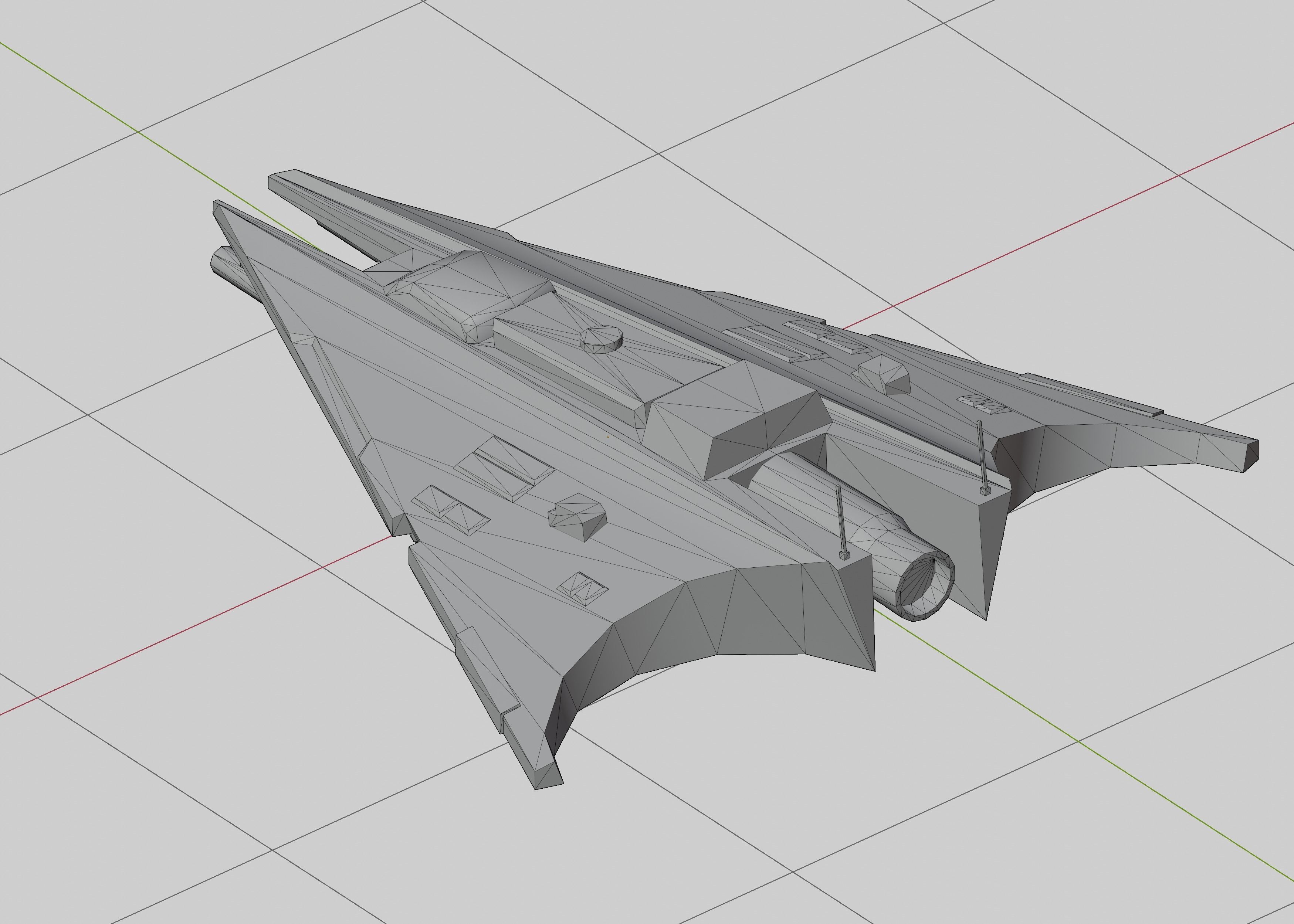 Space ships pack Low-poly 3D model_14