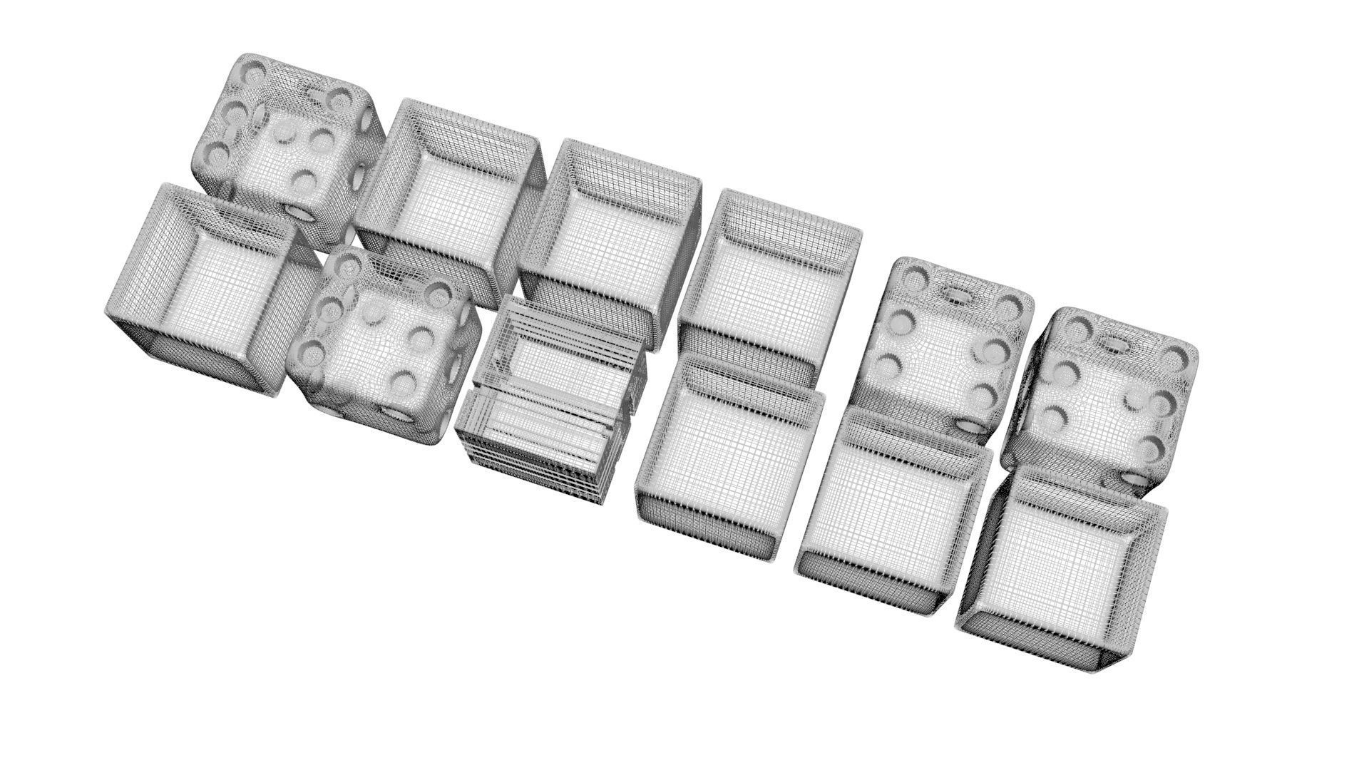 Dices Set 3D print model_33