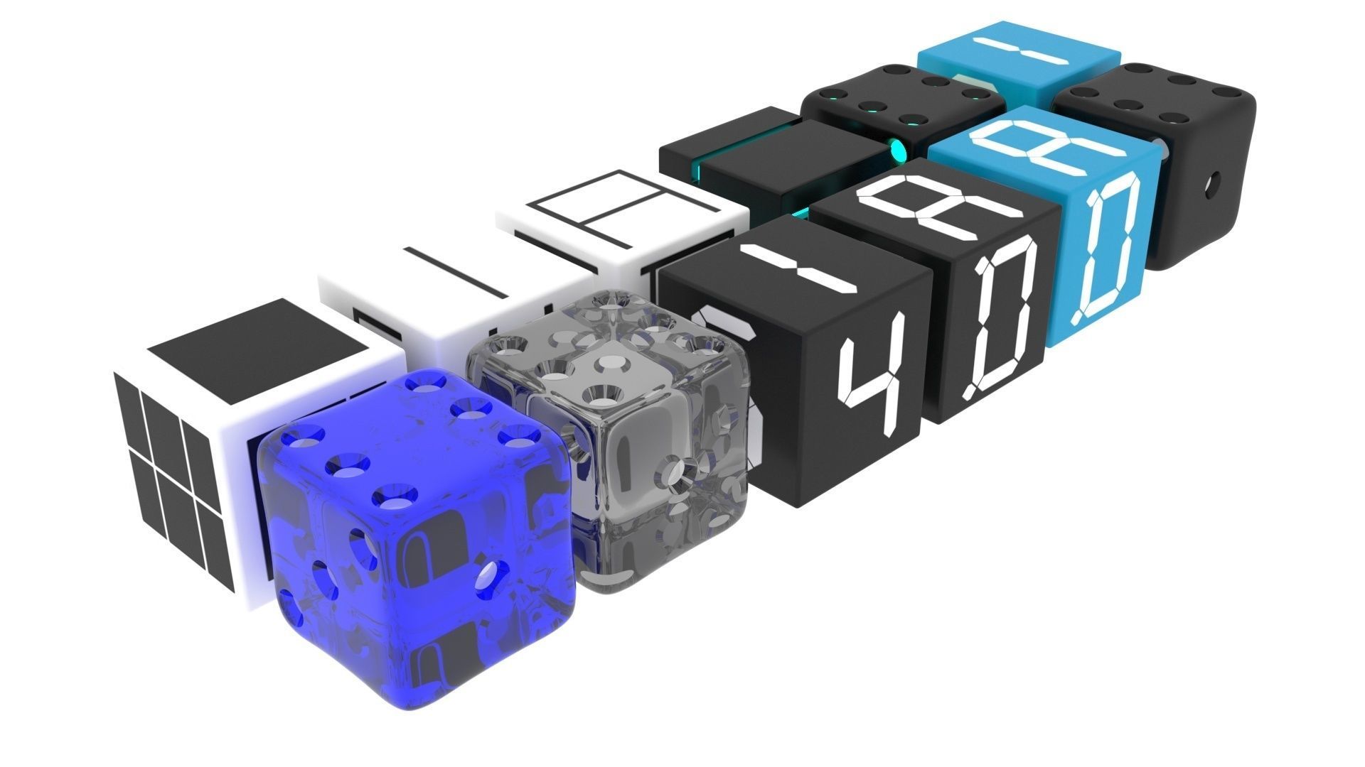 Dices Set 3D print model_29