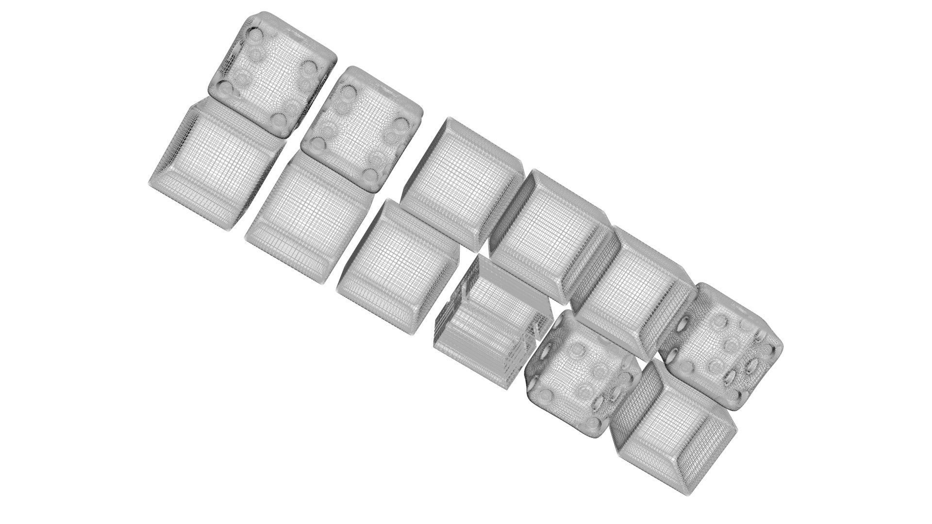 Dices Set 3D print model_34