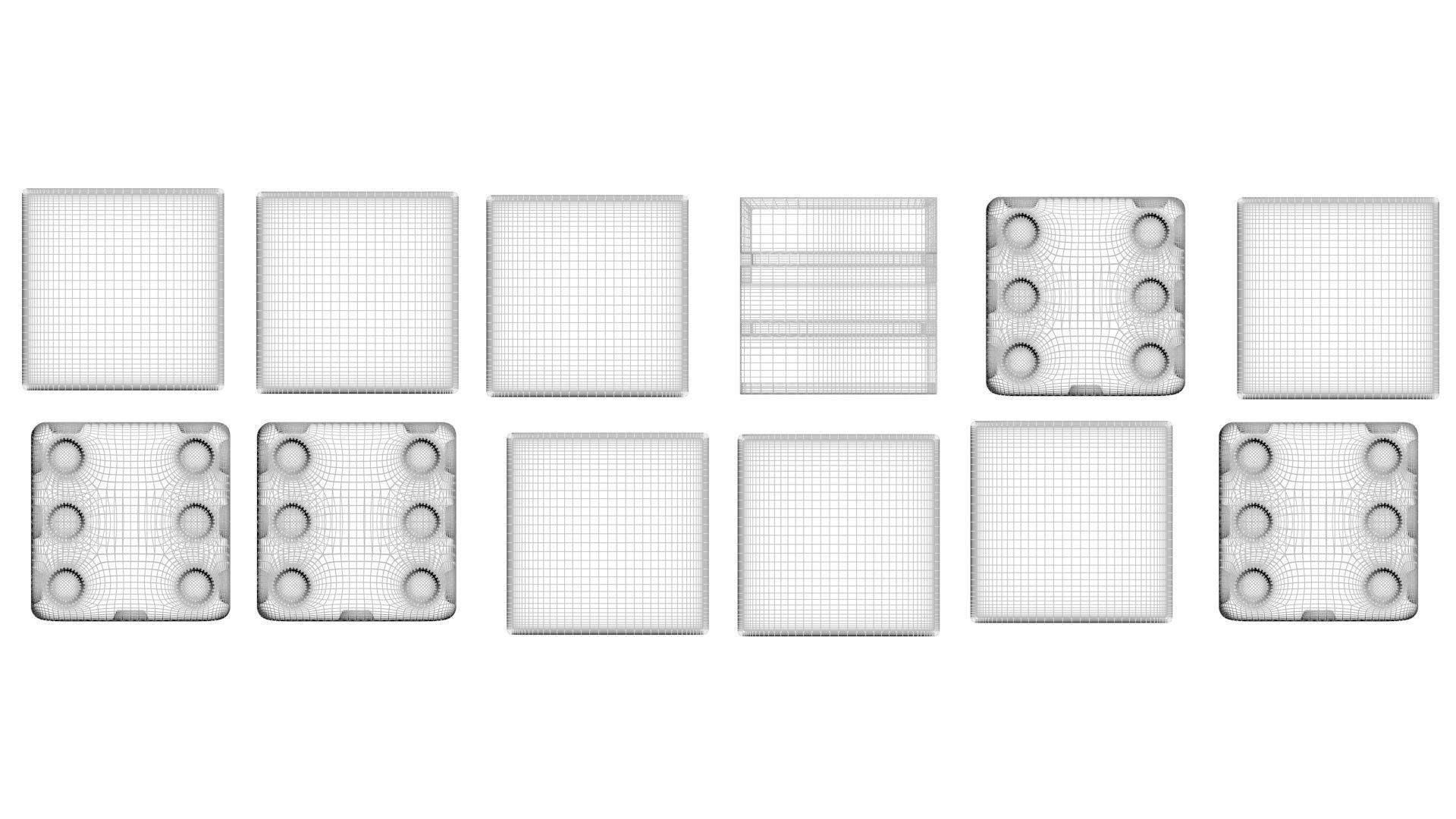 Dices Set 3D print model_35