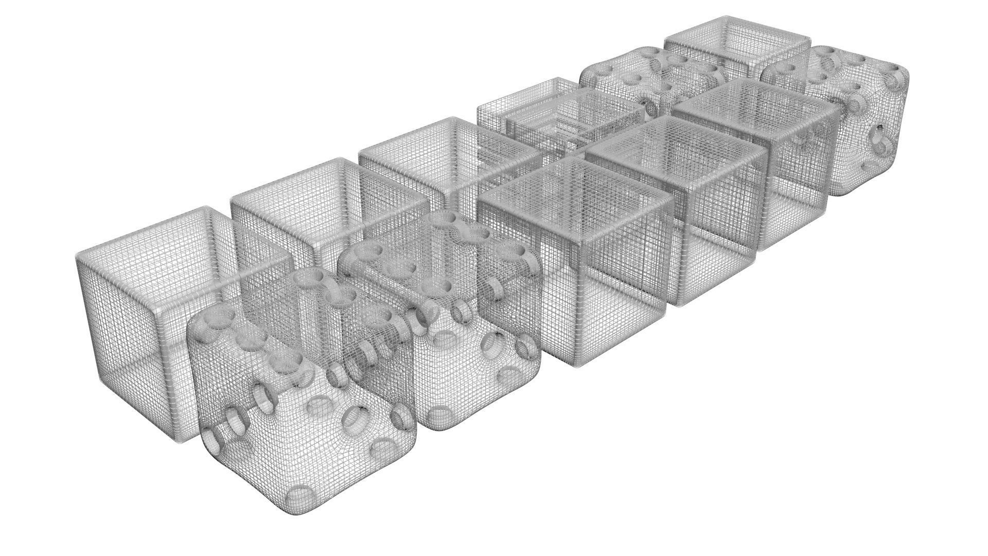 Dices Set 3D print model_30