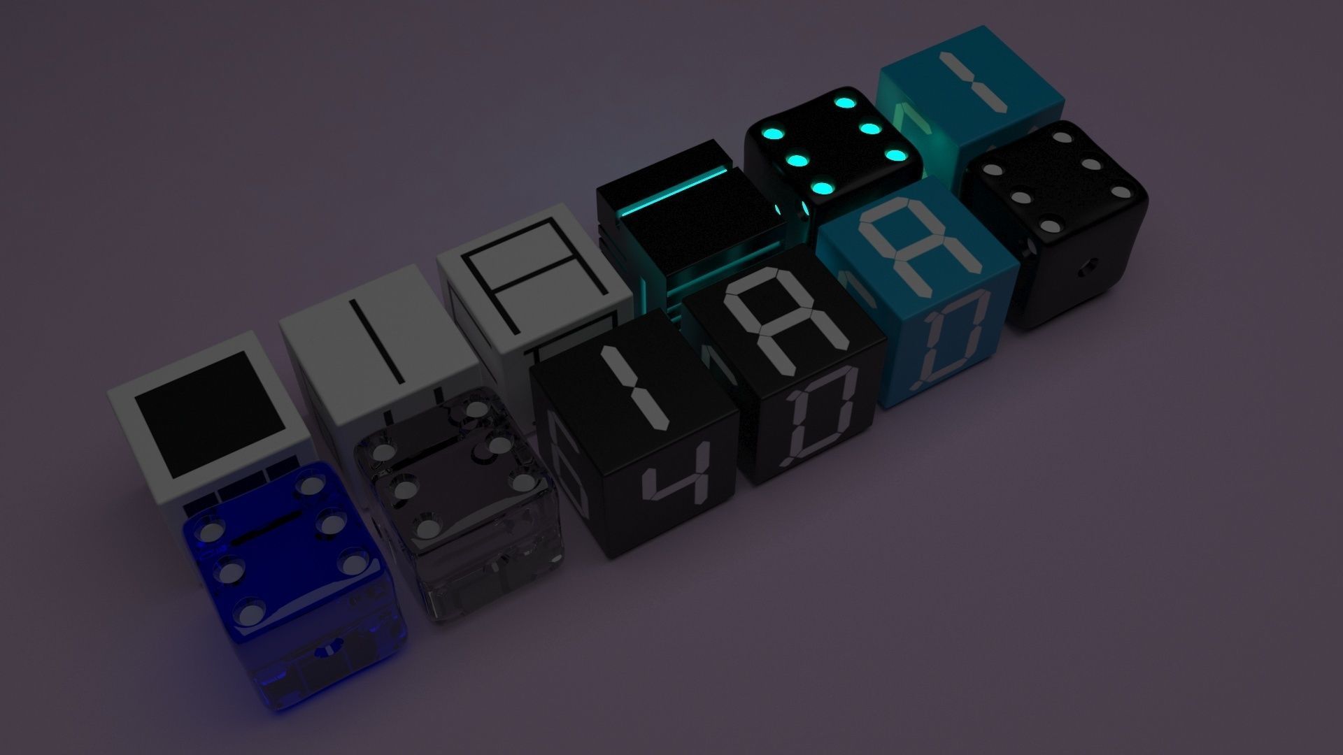 Dices Set 3D print model_43