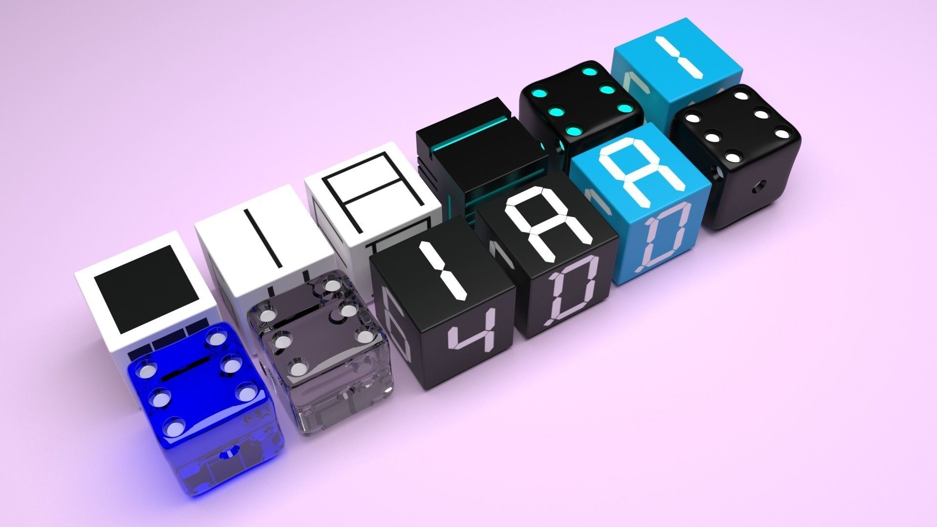 Dices Set 3D print model_45