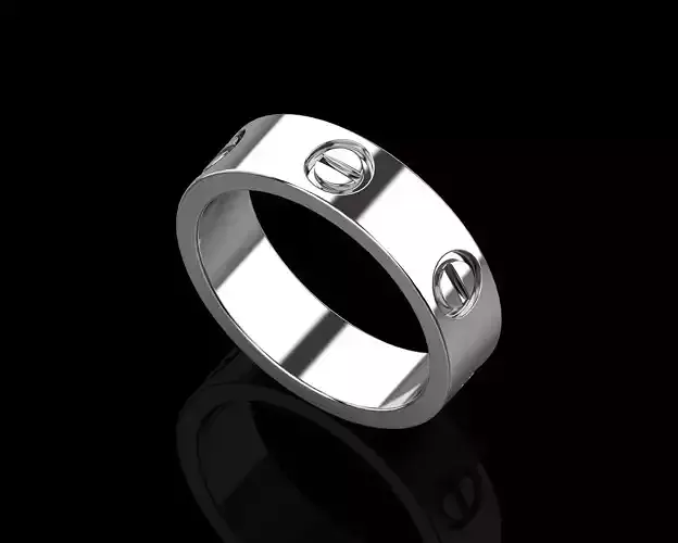 Love Wedding  Ring 17 Size N149 3D print model