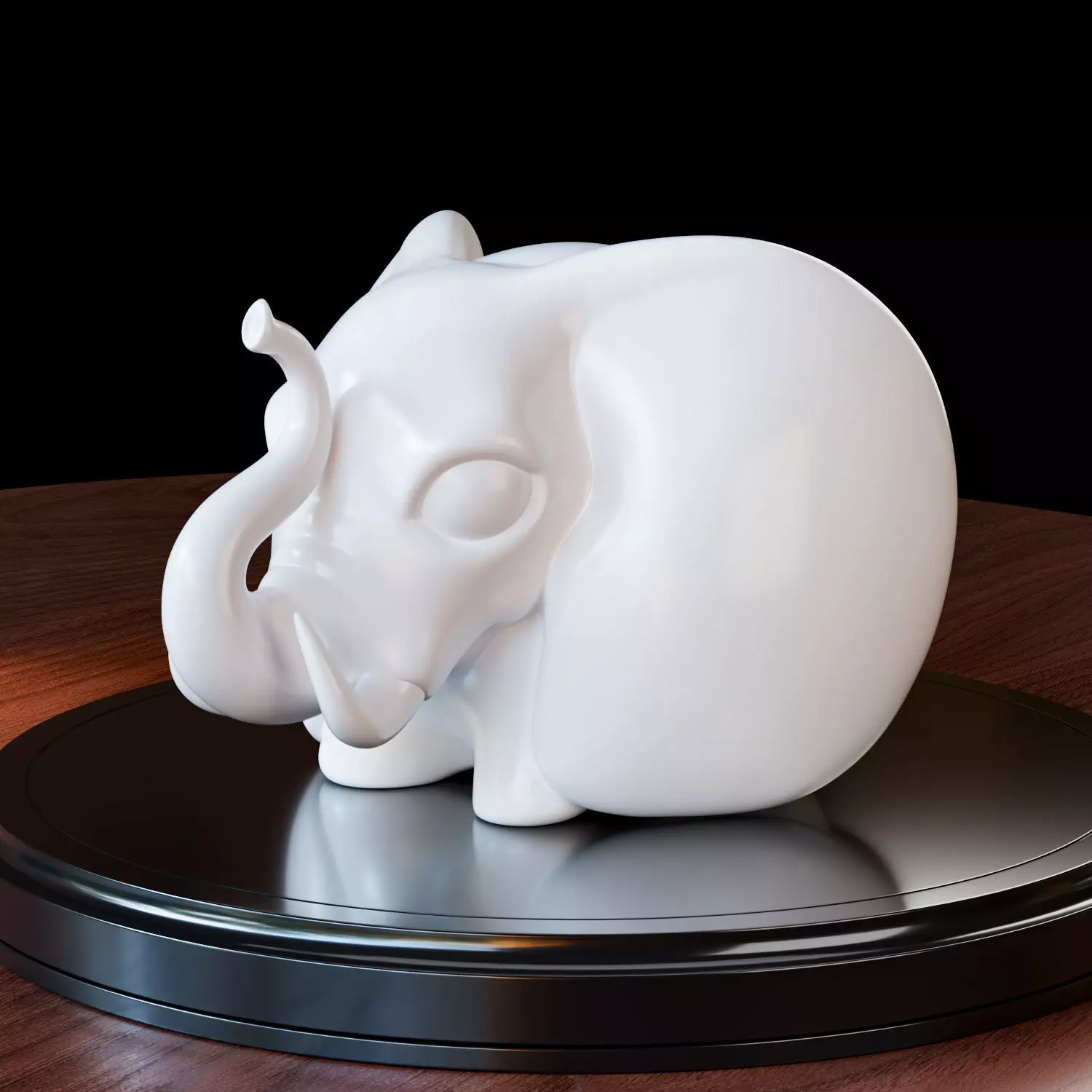 Elephant statue 3D print model