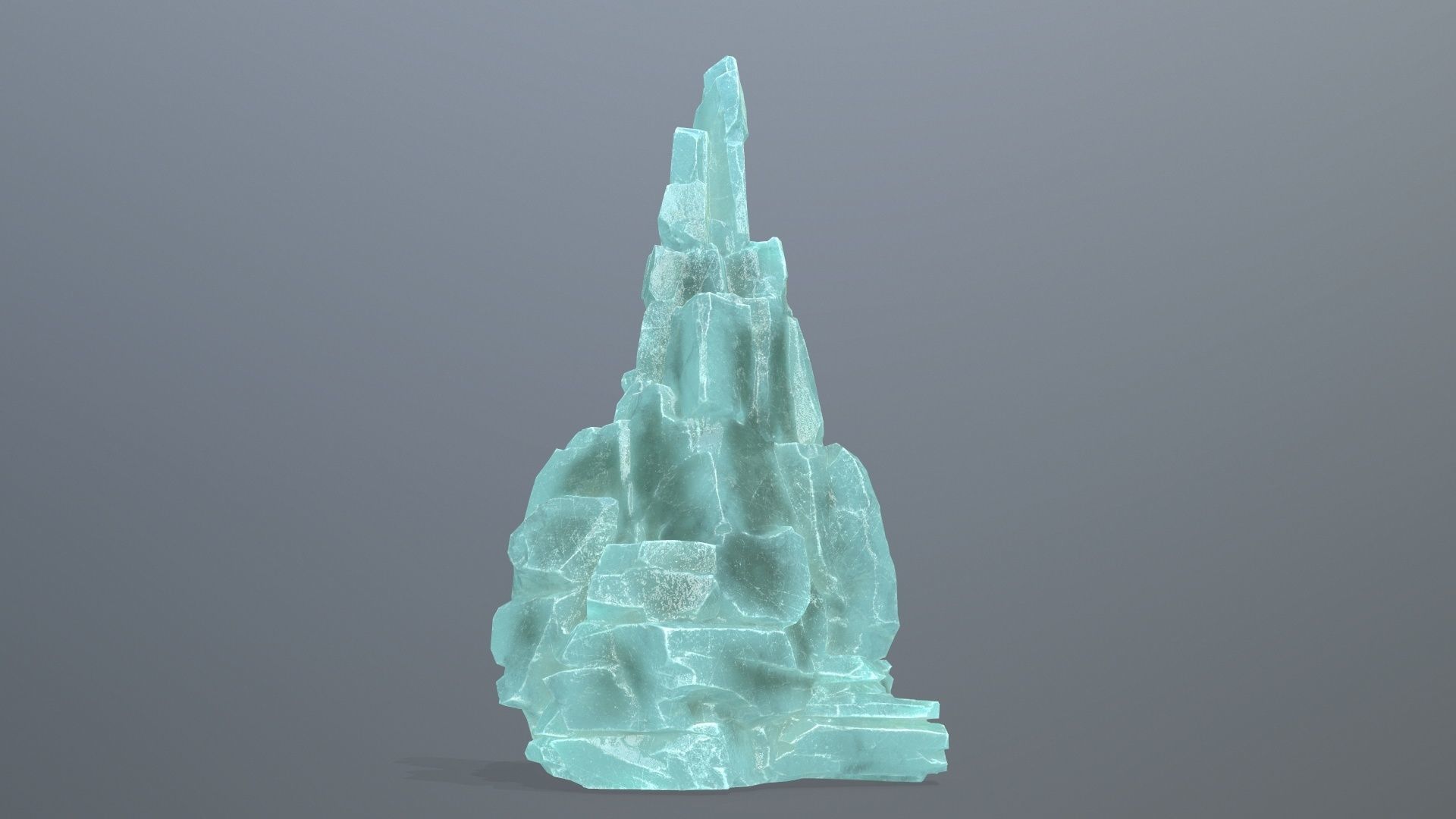 ice rocks Low-poly 3D model_7