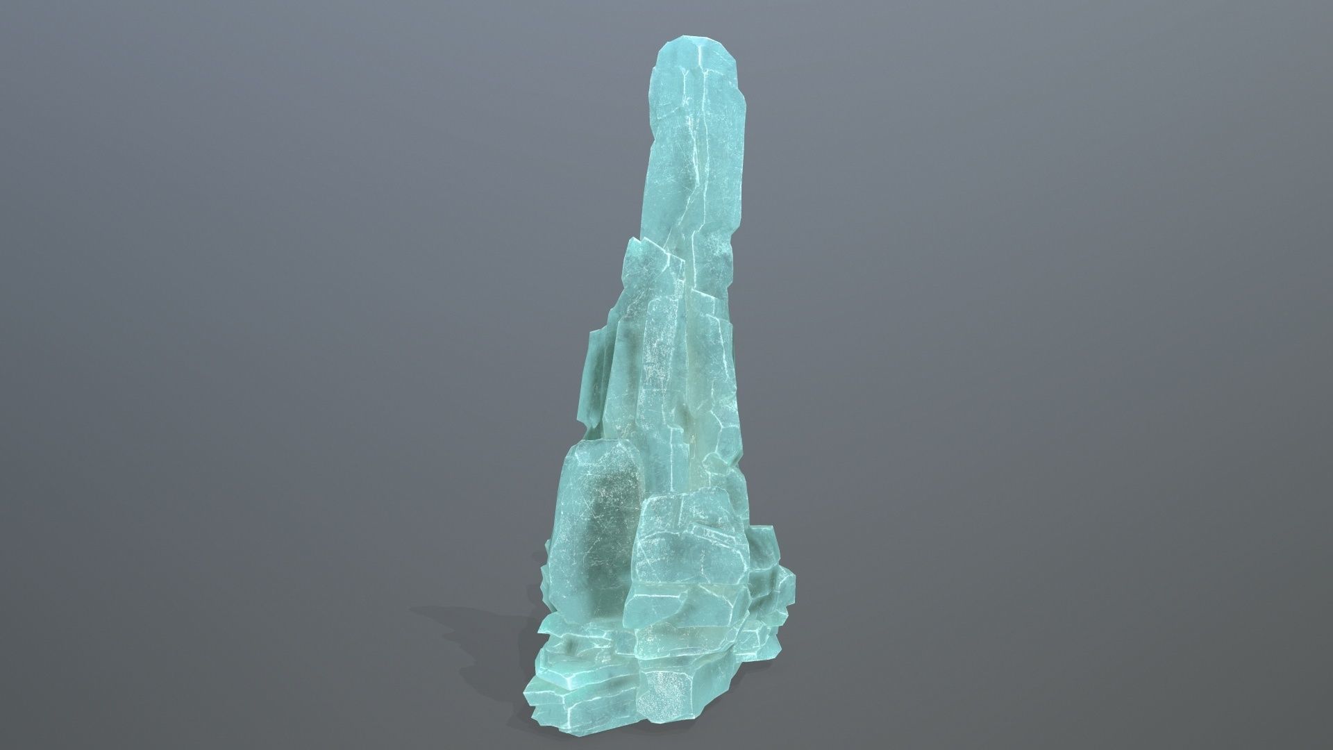 ice rocks Low-poly 3D model_11