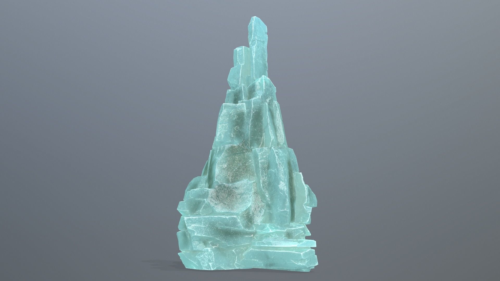 ice rocks Low-poly 3D model_1