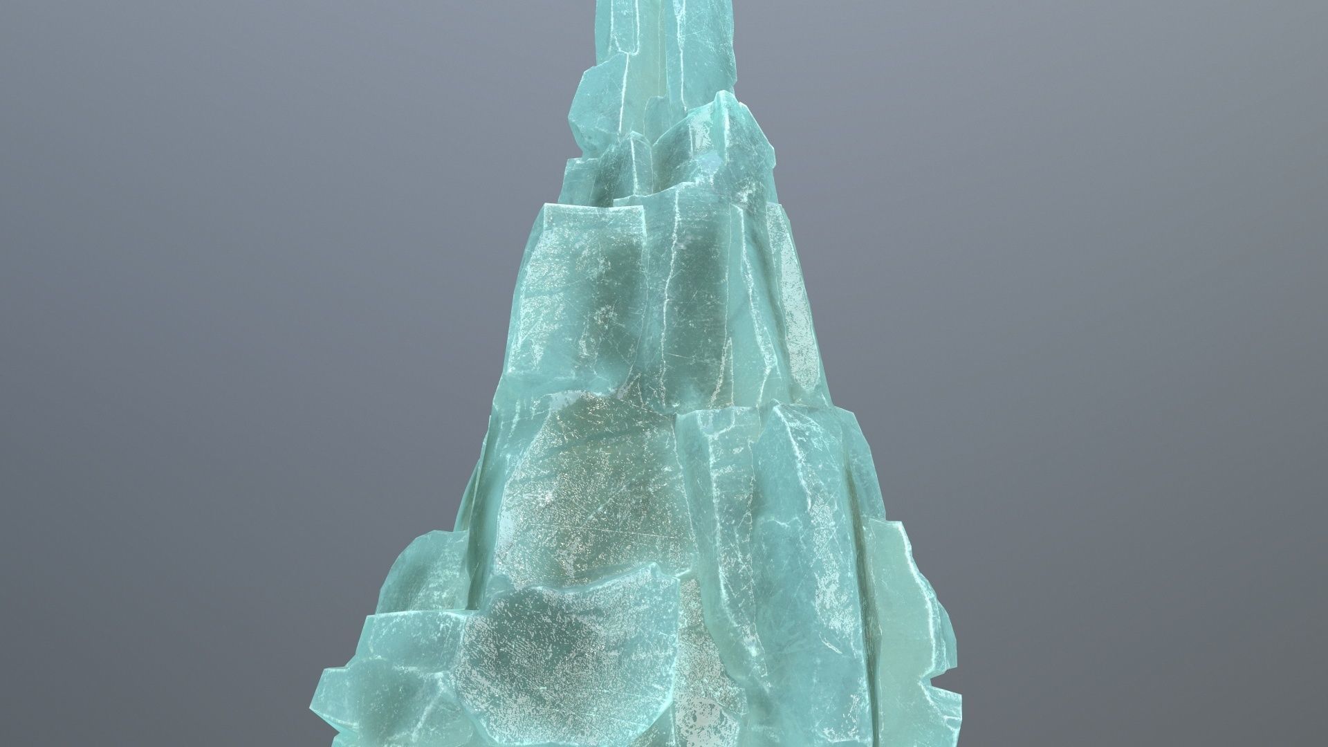ice rocks Low-poly 3D model_8