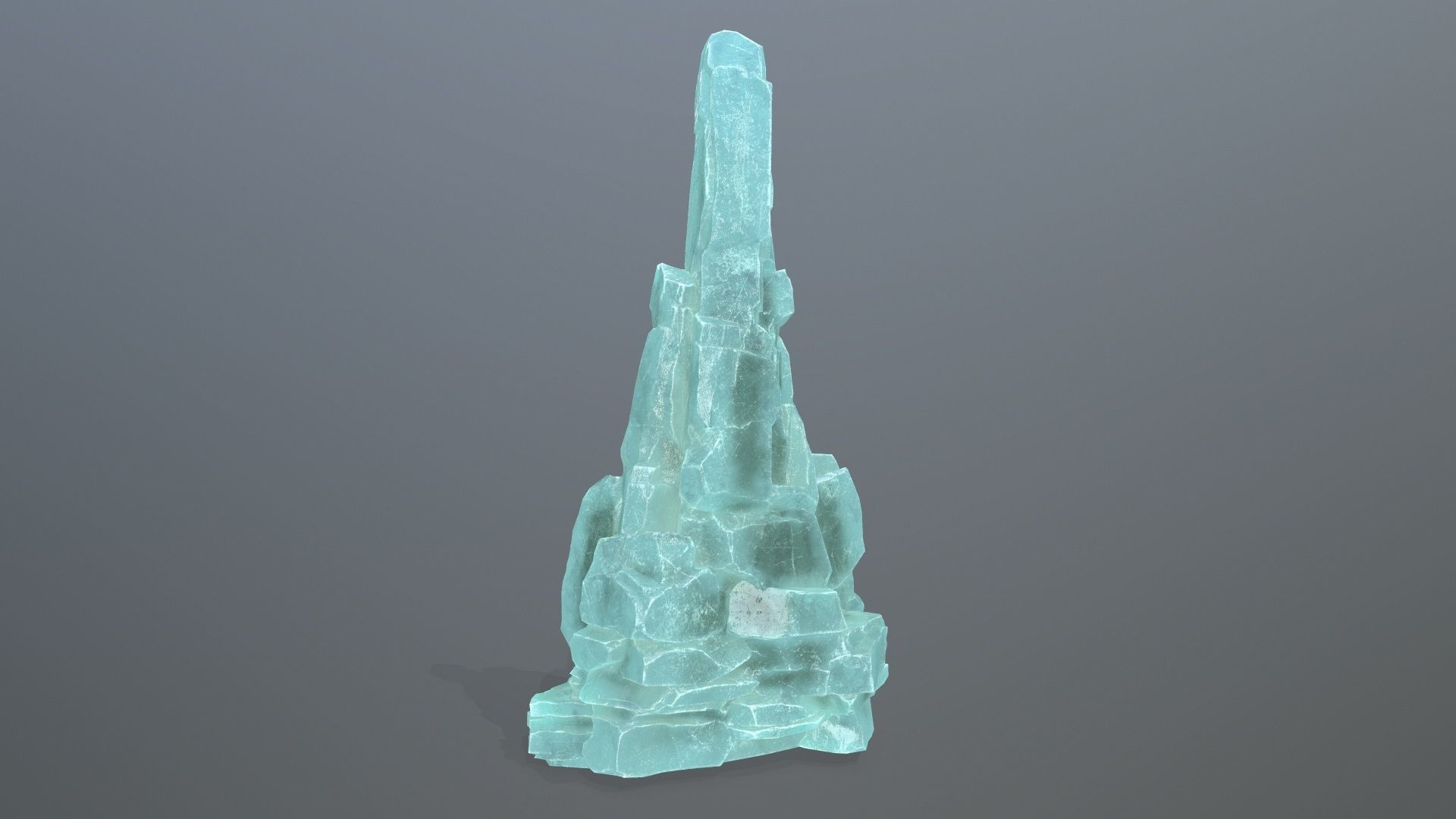 ice rocks Low-poly 3D model_12
