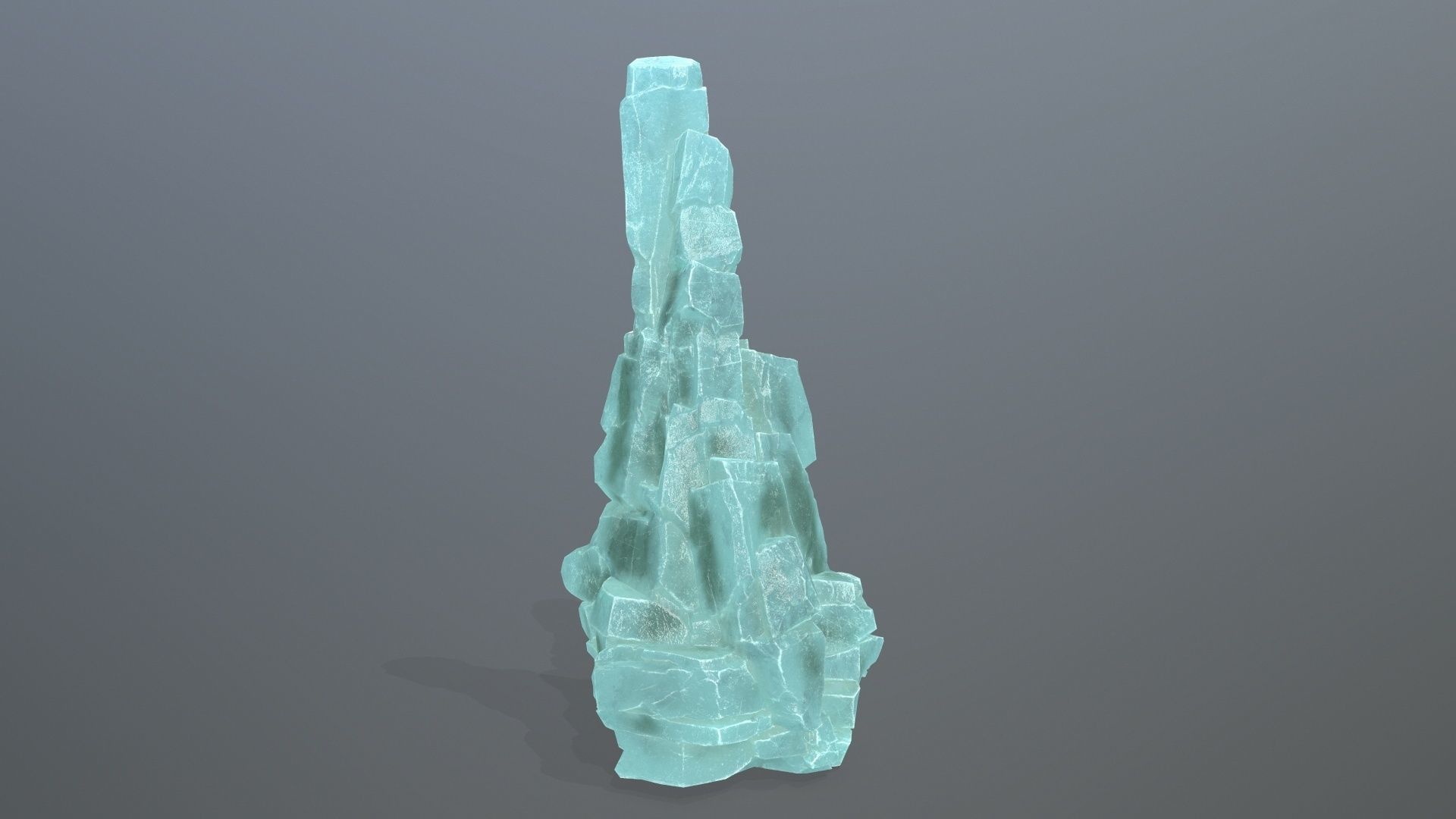 ice rocks Low-poly 3D model_14