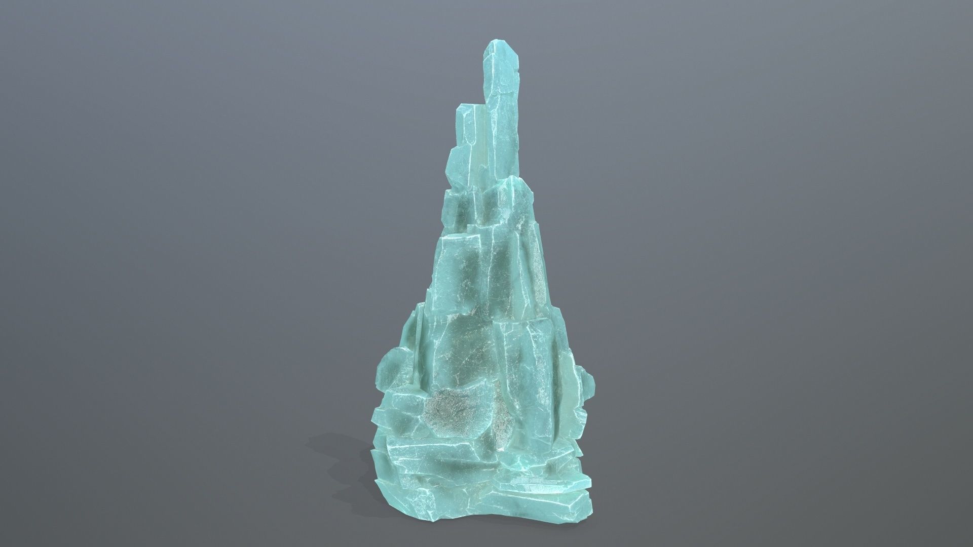 ice rocks Low-poly 3D model_9
