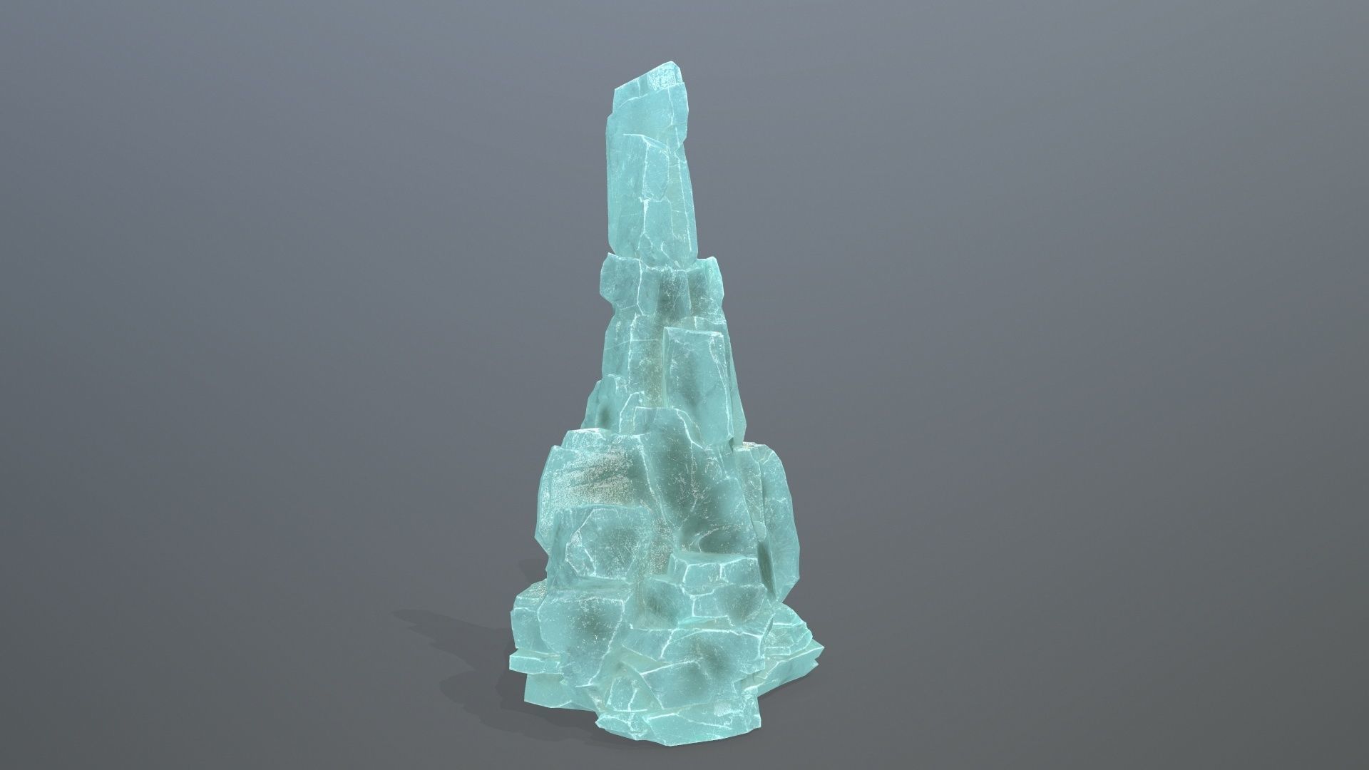 ice rocks Low-poly 3D model_15