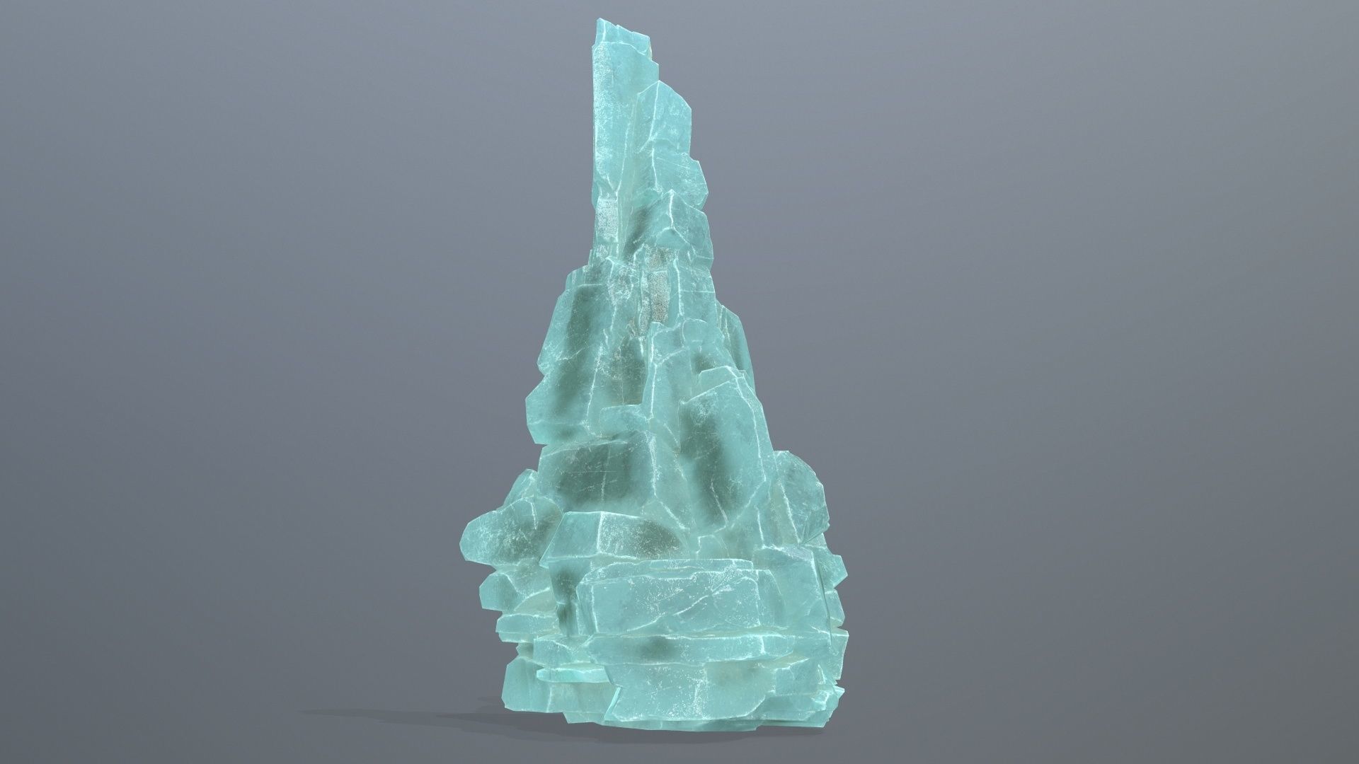 ice rocks Low-poly 3D model_5