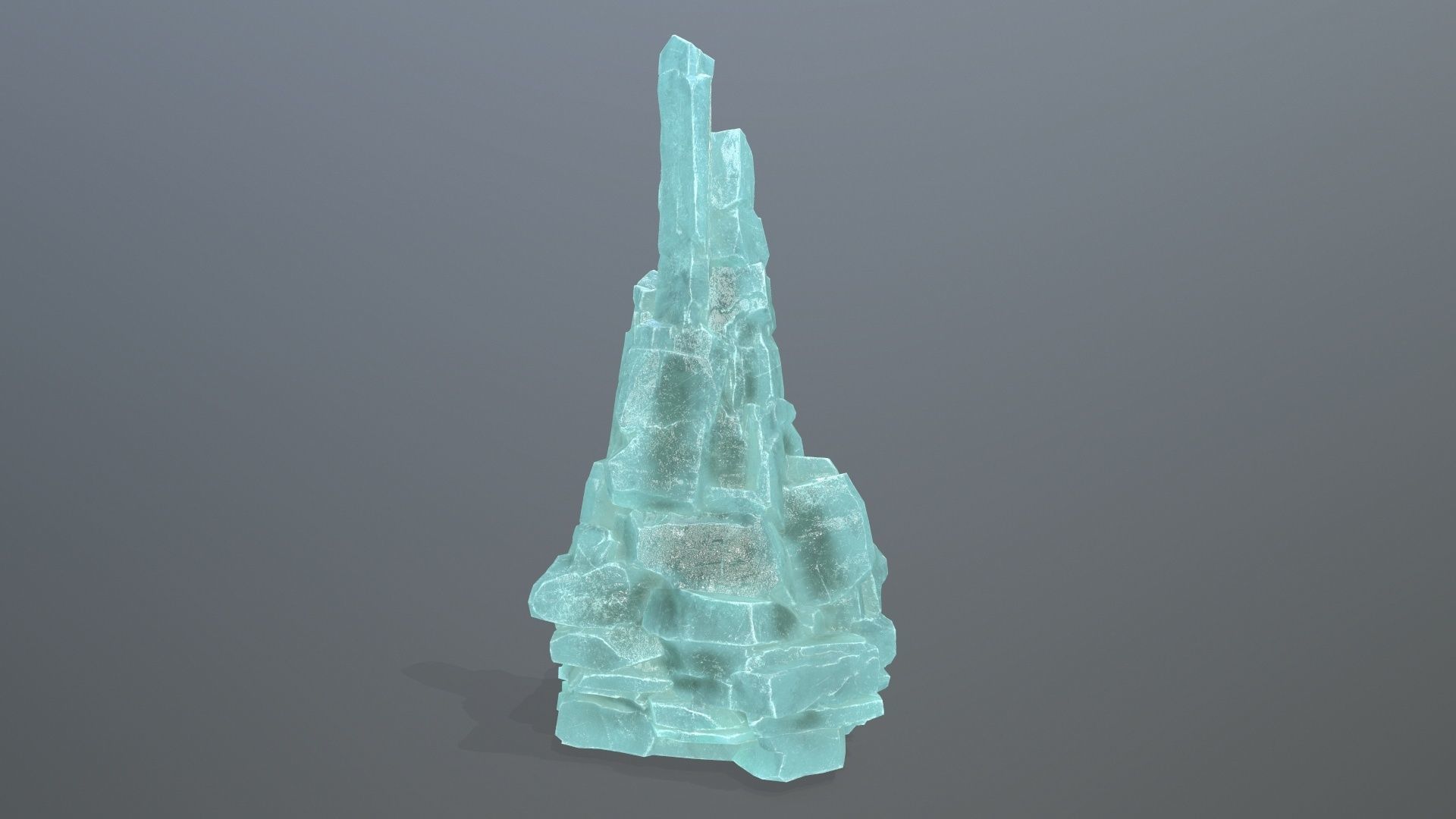 ice rocks Low-poly 3D model_13