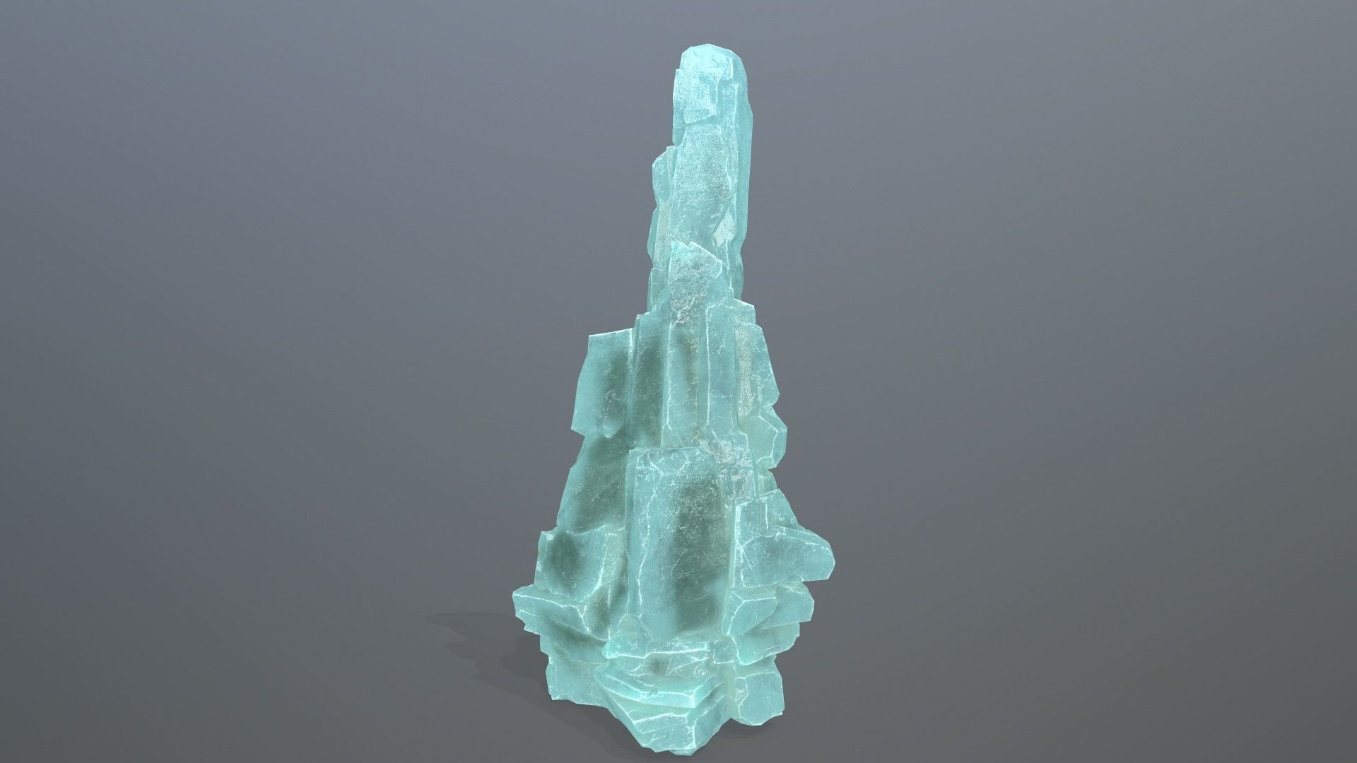 ice rocks Low-poly 3D model_10