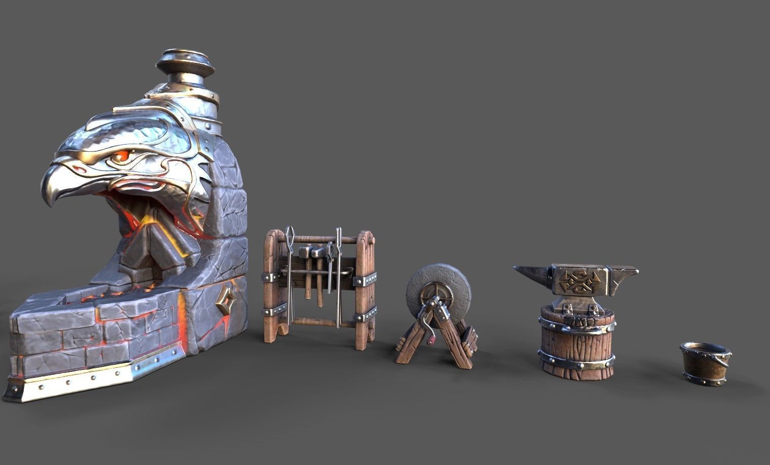 Fantasy Middle Earth Pack Low-poly 3D model_2