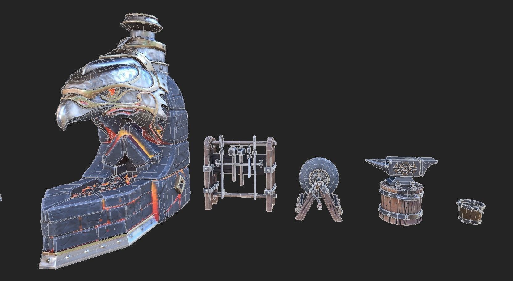 Fantasy Middle Earth Pack Low-poly 3D model_16