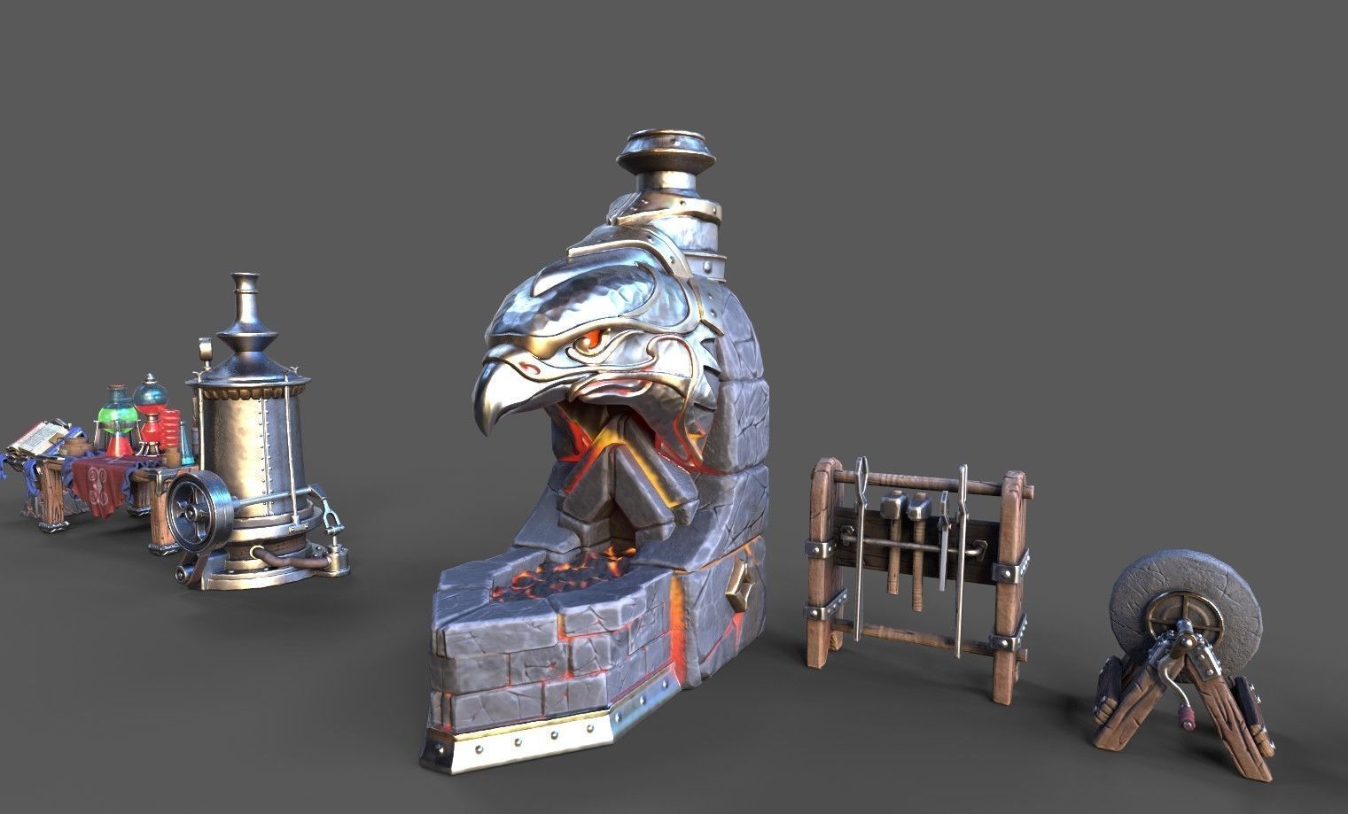 Fantasy Middle Earth Pack Low-poly 3D model_12