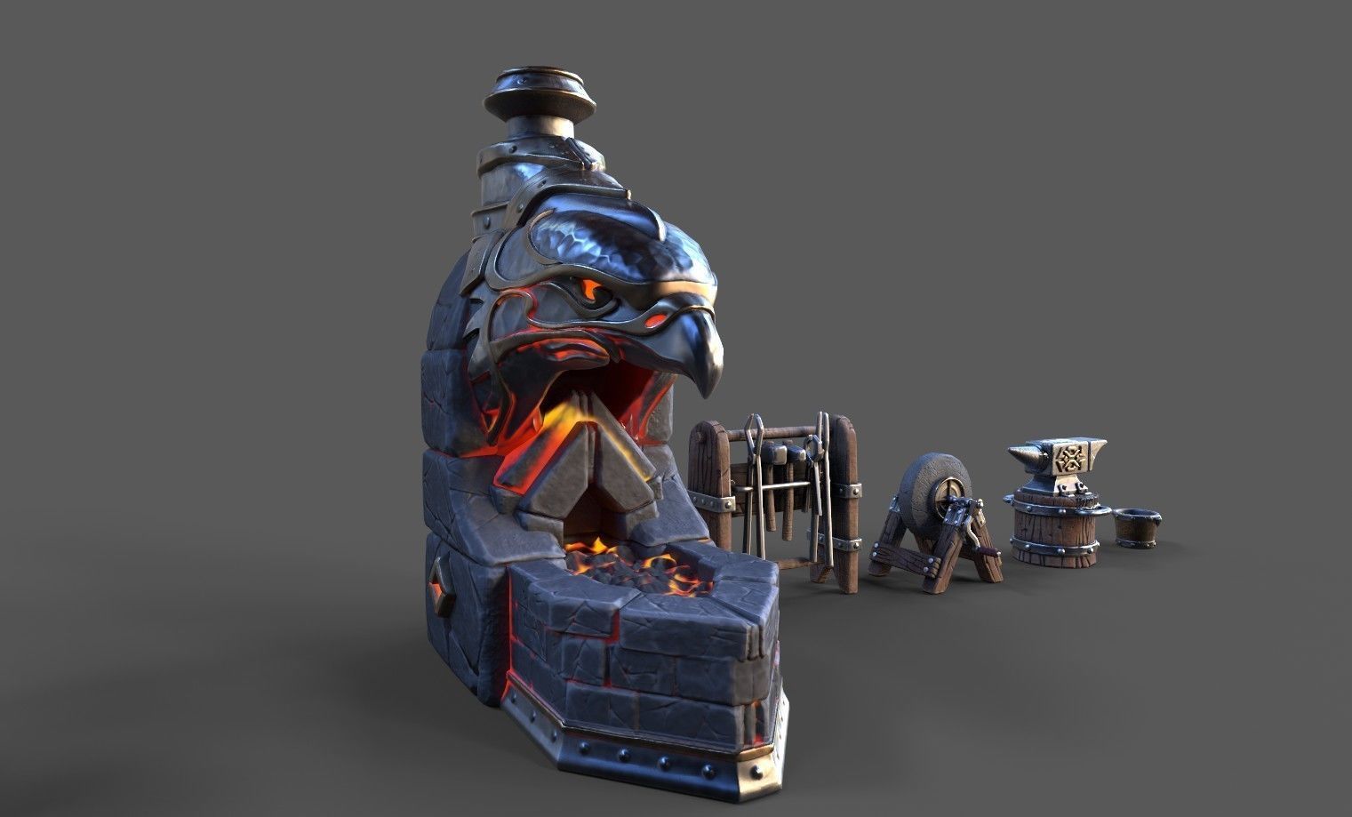 Fantasy Middle Earth Pack Low-poly 3D model_11