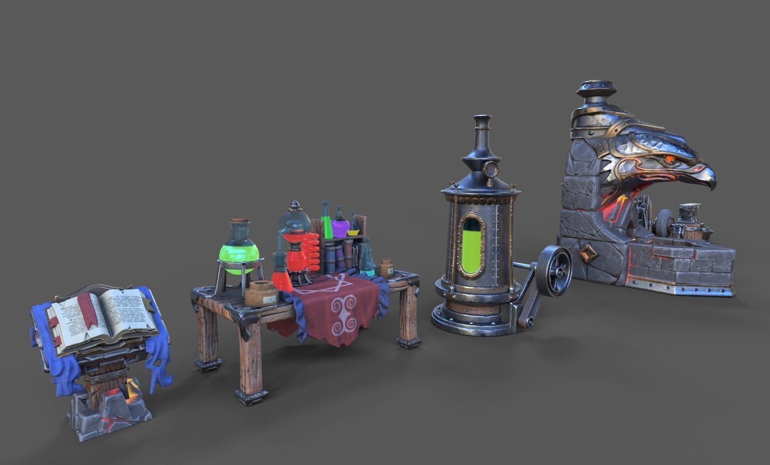 Fantasy Middle Earth Pack Low-poly 3D model_6