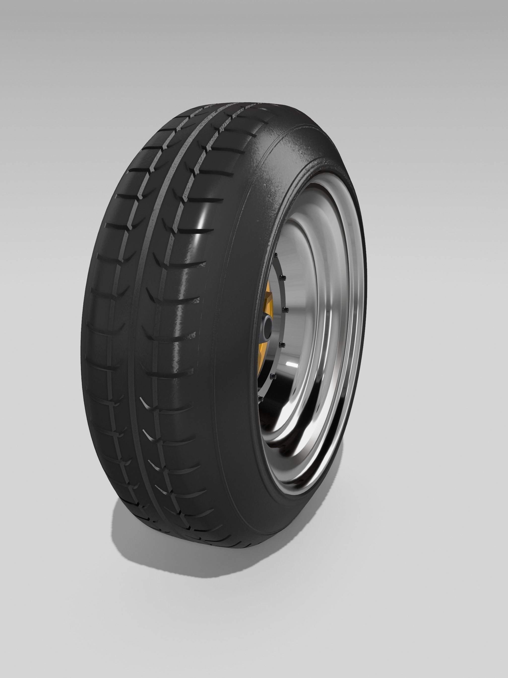 15inch Crimson Zed dished wheels with stretch tire 2x centres 3D print model_1