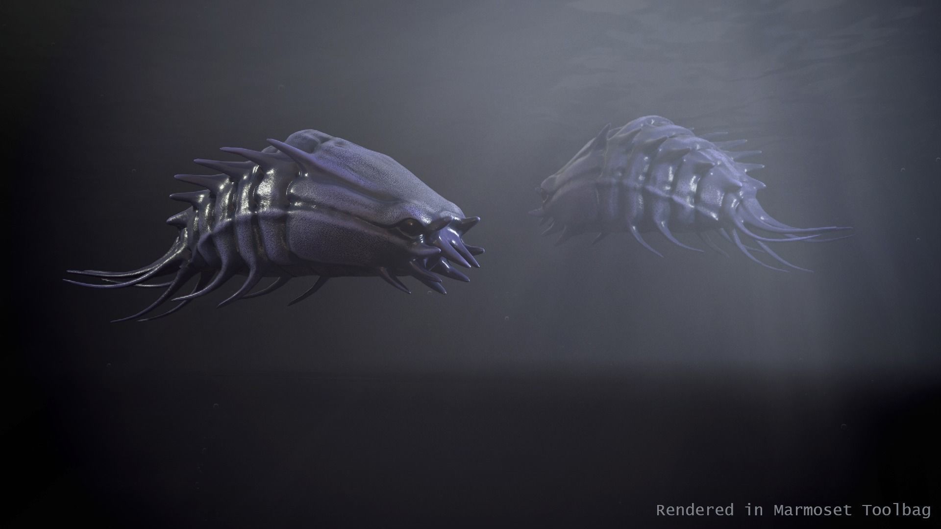 Sea creature1 - Game Ready Low-poly 3D model Low-poly 3D model_5