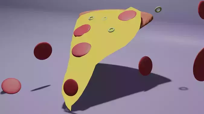 Pizza 3d model 