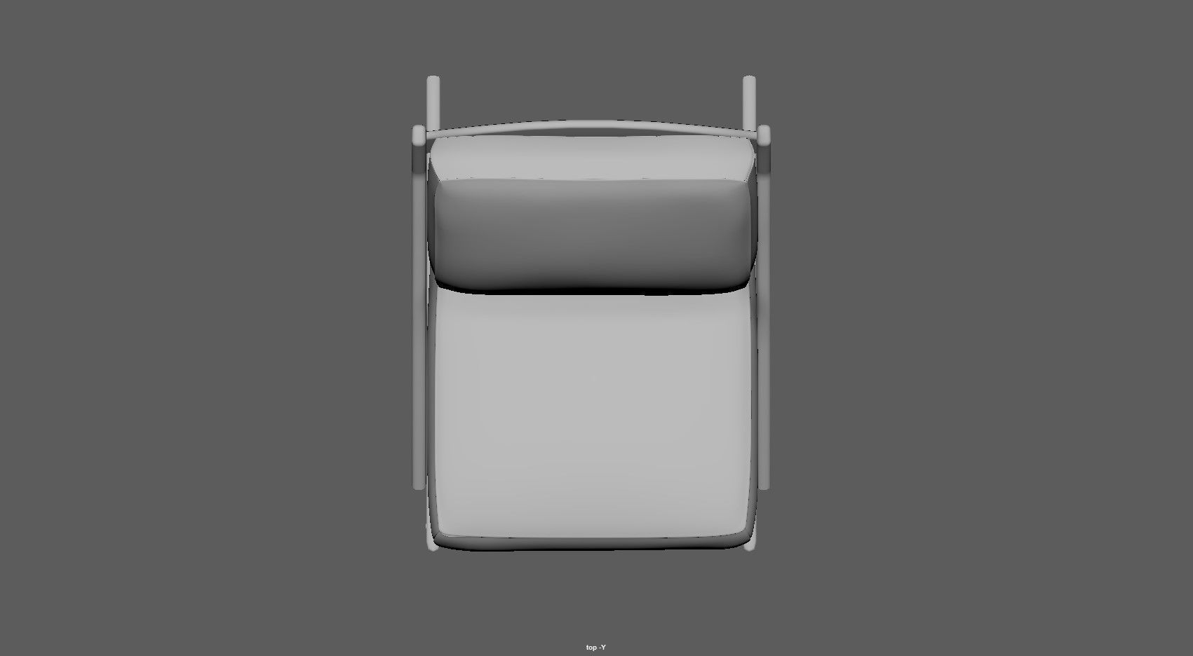 Armchair - Accent chair - Leather armchair Low-poly 3D model_13