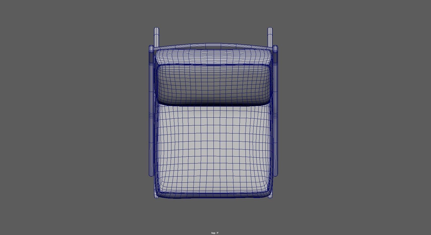 Armchair - Accent chair - Leather armchair Low-poly 3D model_14