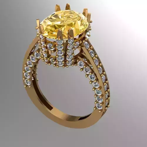 Yellow Diamond Ring Jewellery for Women