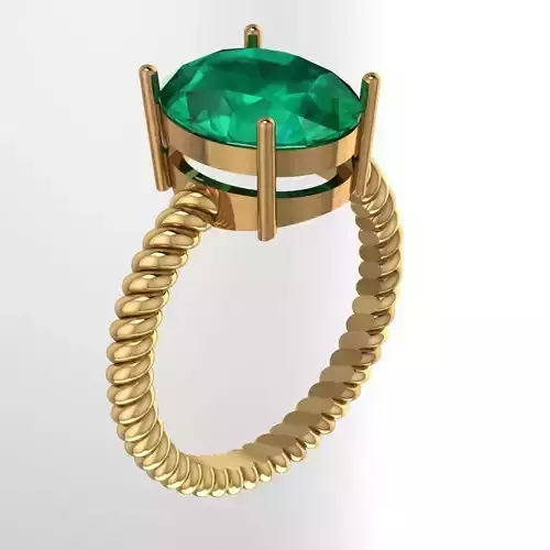 Emerald Rope Ring Jewellery for Women