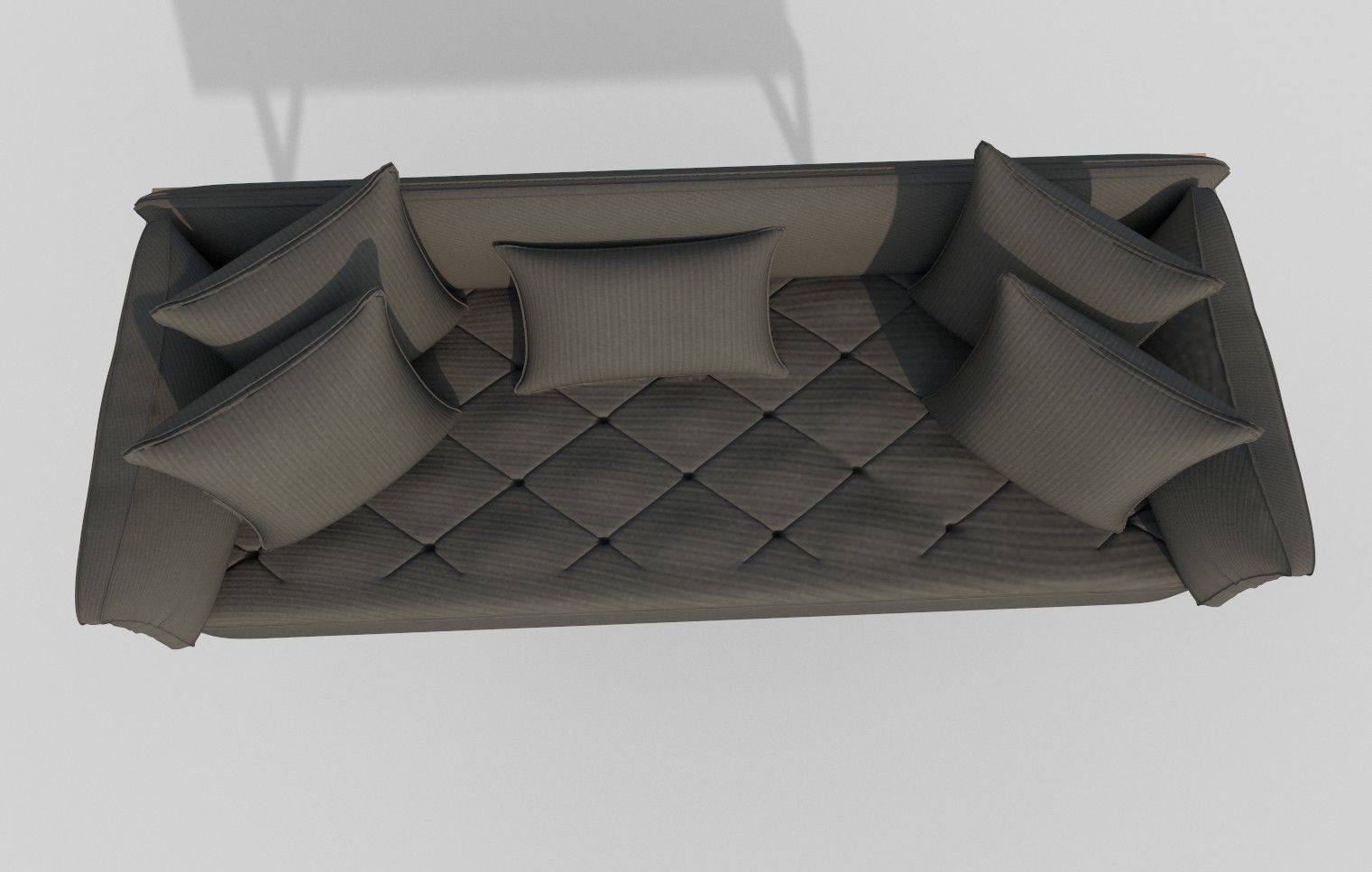 3d sofa Low-poly 3D model_4