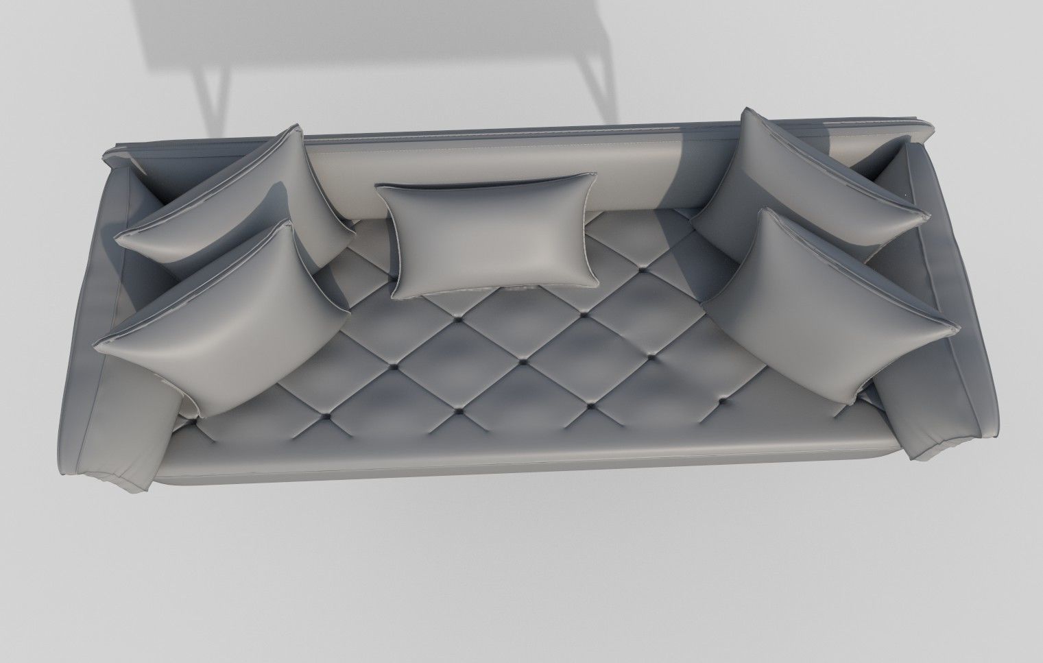 3d sofa Low-poly 3D model_5