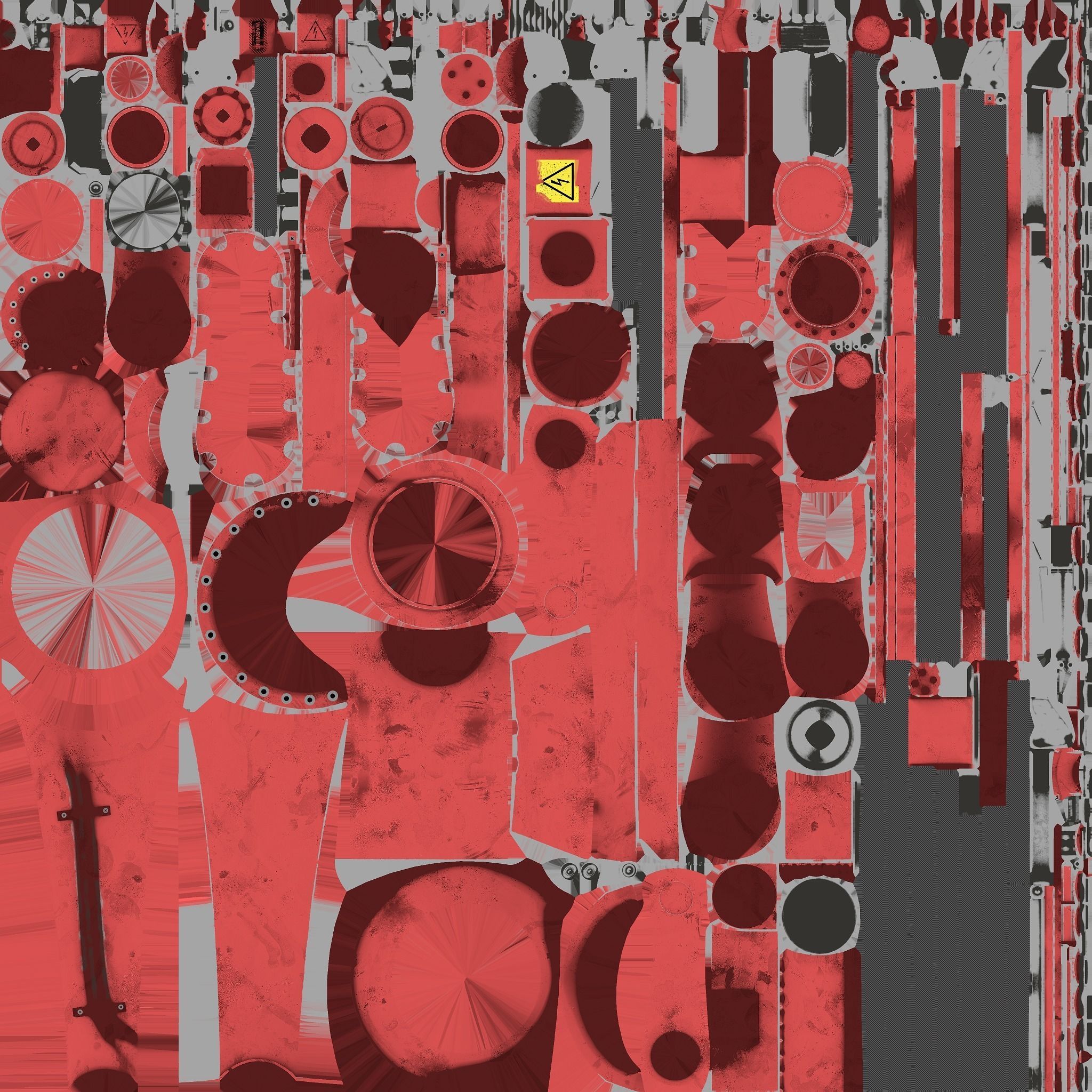 manipulator Low-poly 3D model_9