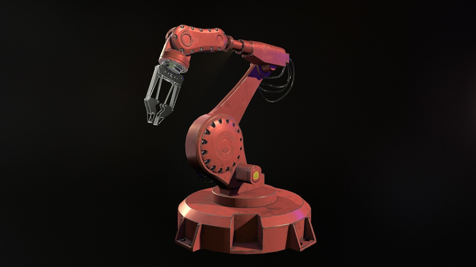 manipulator Low-poly 3D model_4