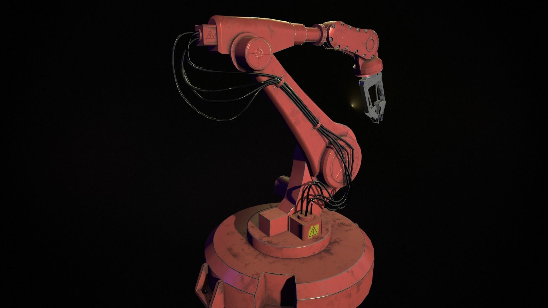 manipulator Low-poly 3D model_3
