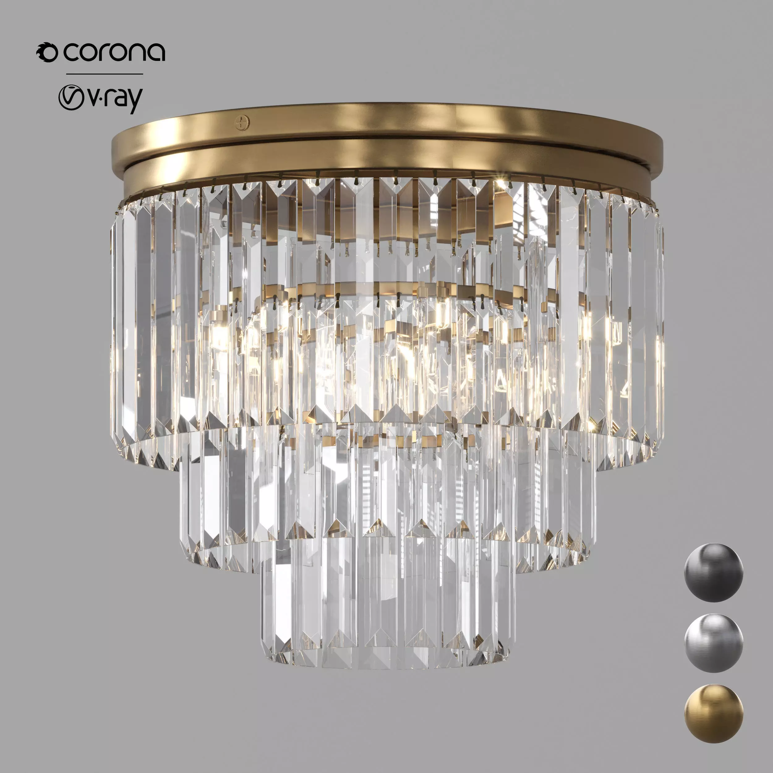 Leyland Flushmount 3D model_0