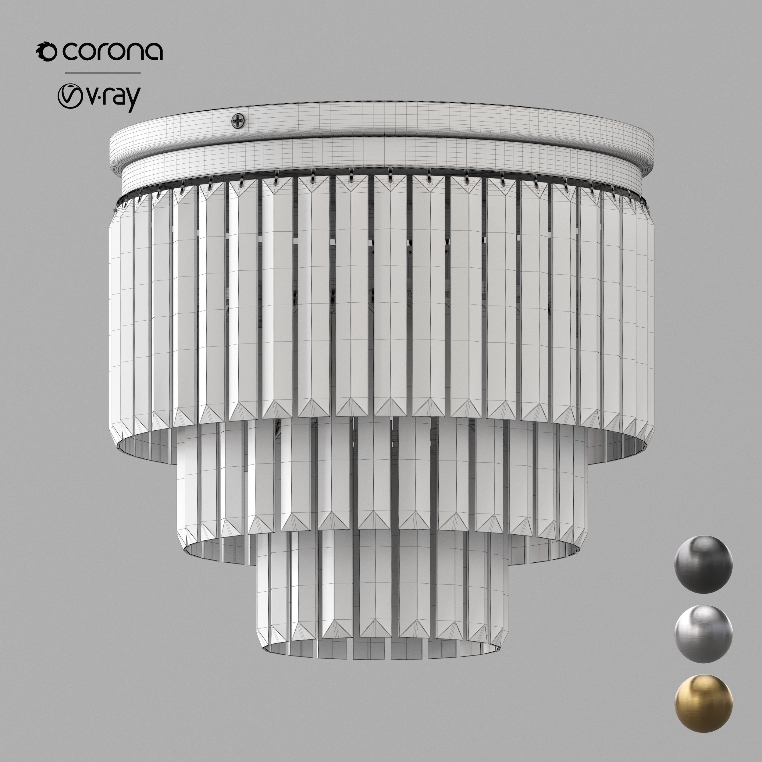 Leyland Flushmount 3D model_1