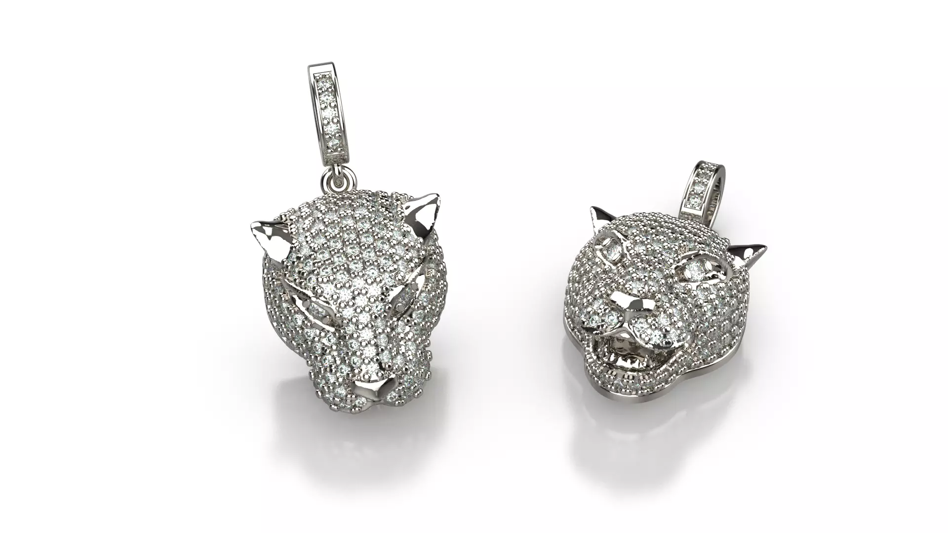 Panther head 3D print model_0