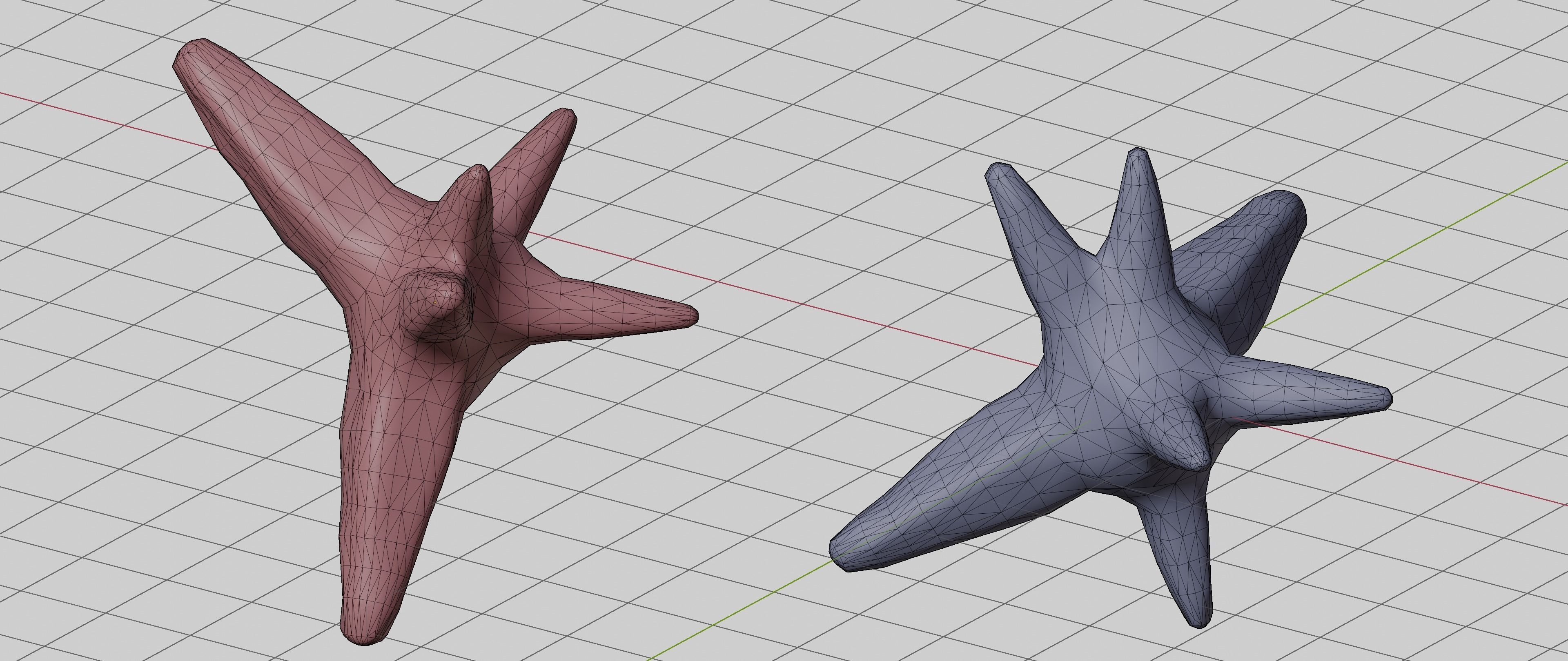 Asteroids with minerals and ores Low-poly 3D model_2