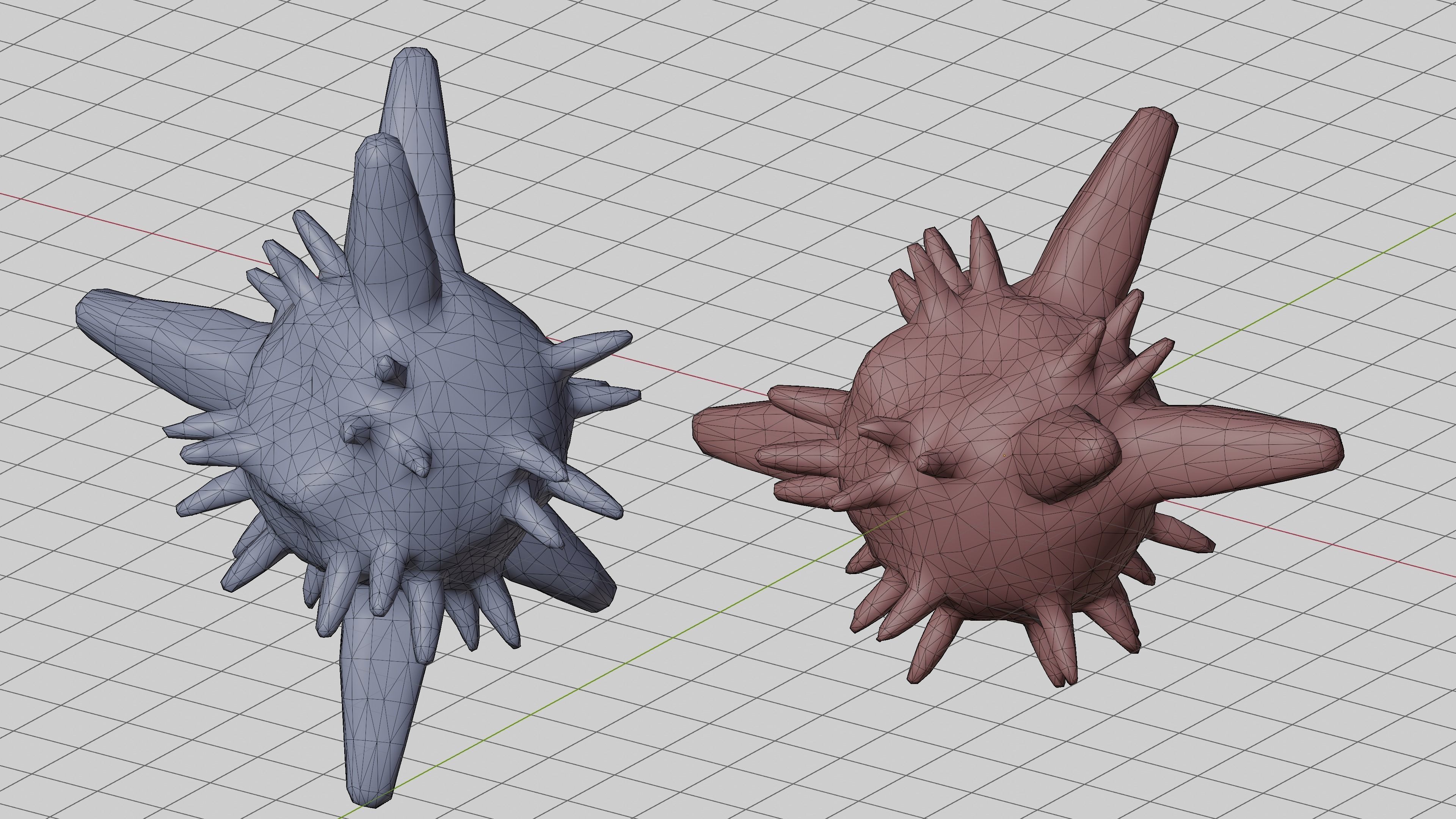 Asteroids with minerals and ores Low-poly 3D model_4