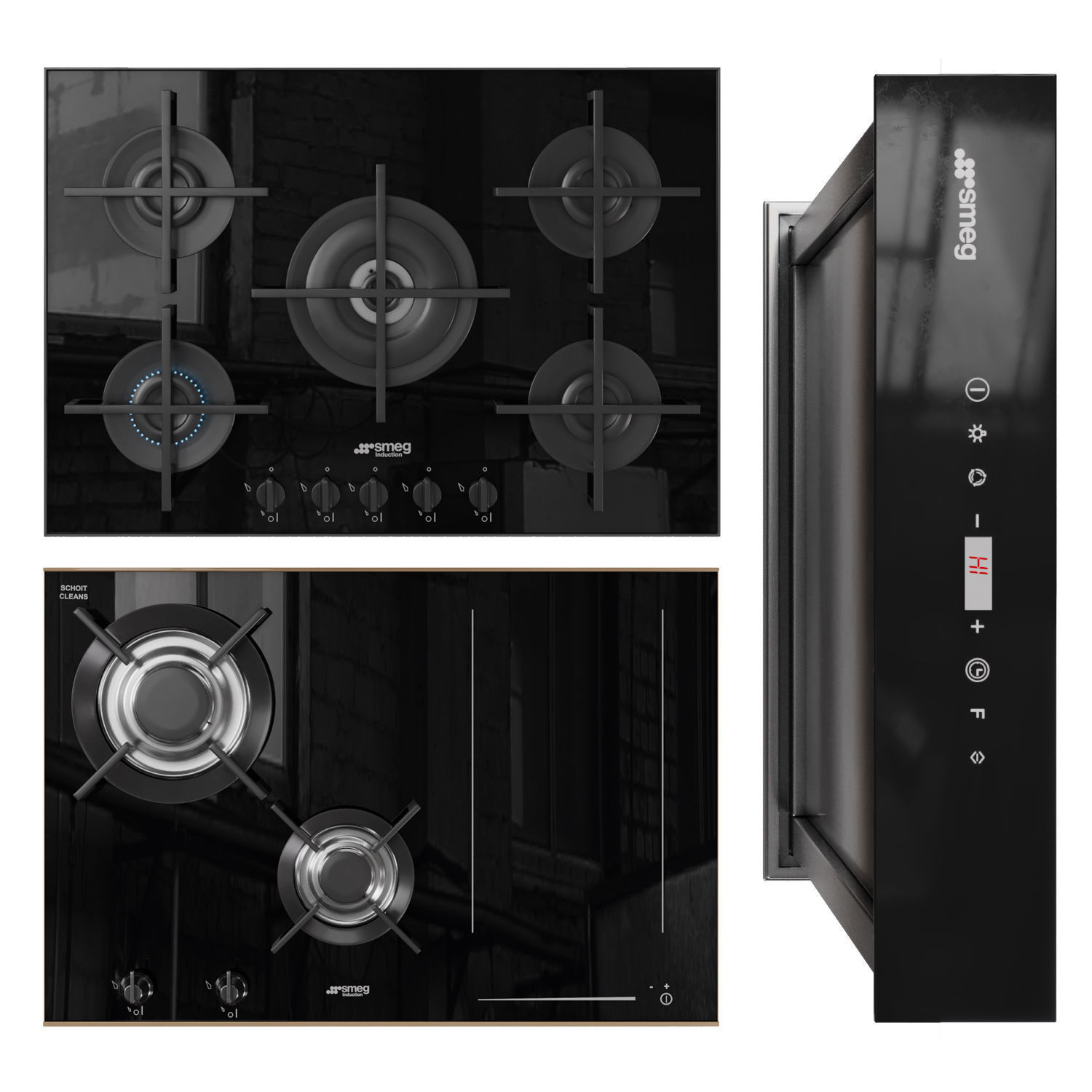 SMEG cooking appliances 3D model_8