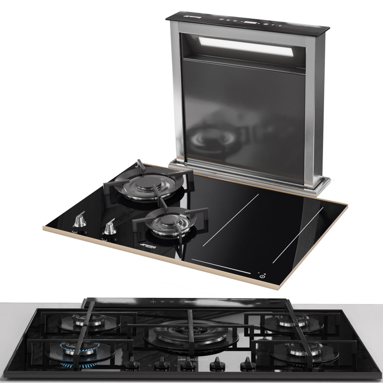 SMEG cooking appliances 3D model_1