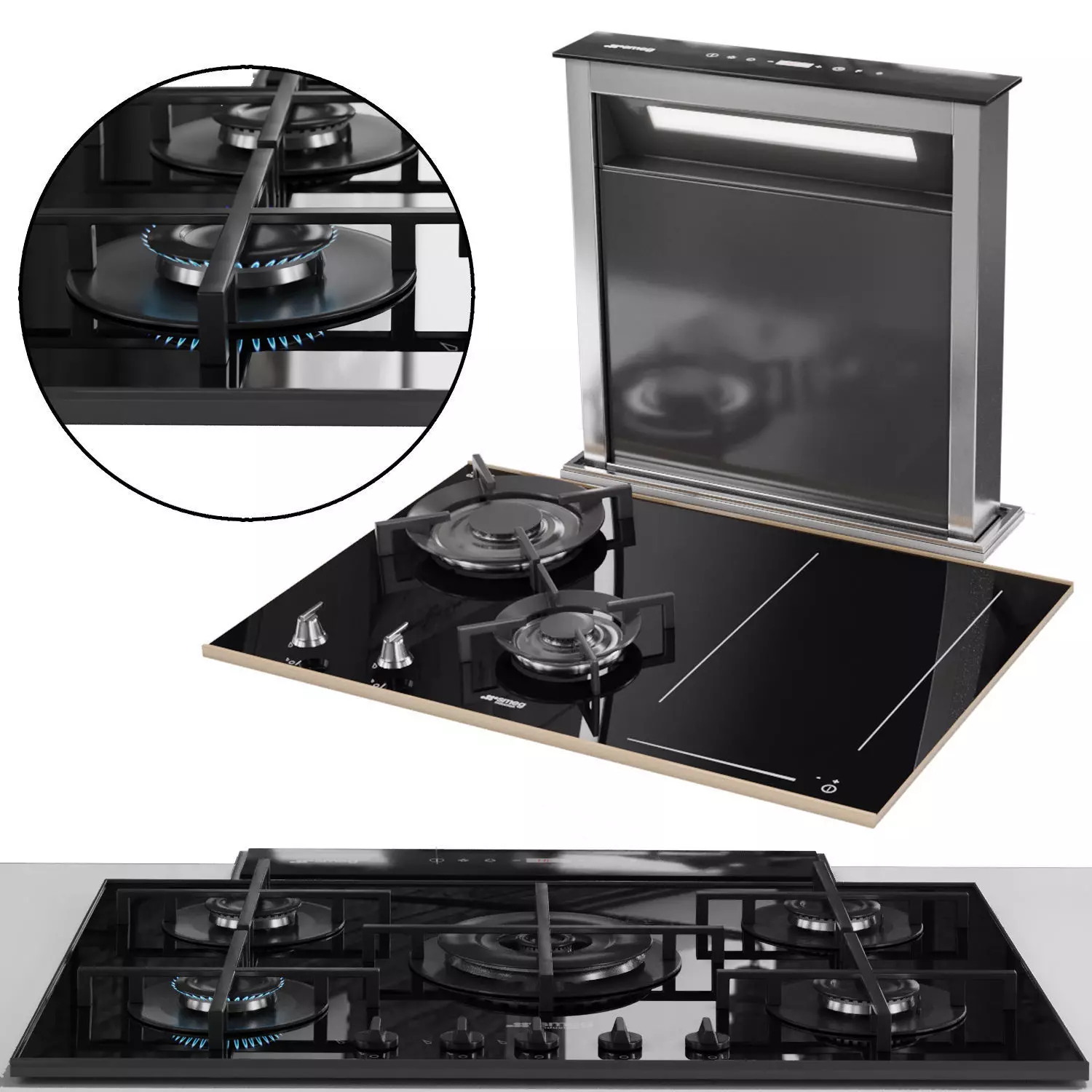 SMEG cooking appliances 3D model_0