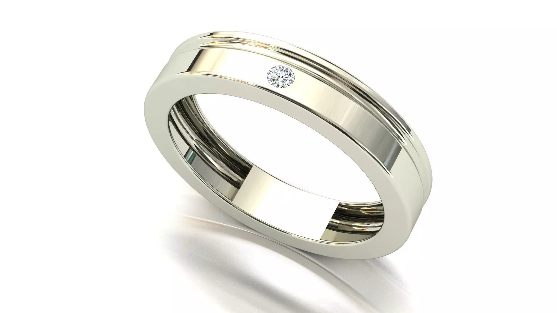 solitaire ring set Free 3D print model