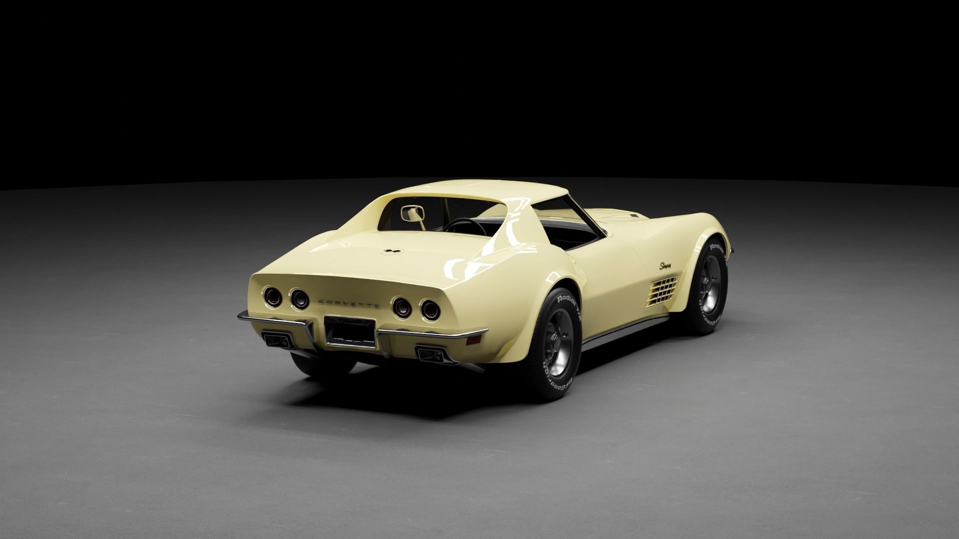 Chevrolet Corvette C3 3D model_3