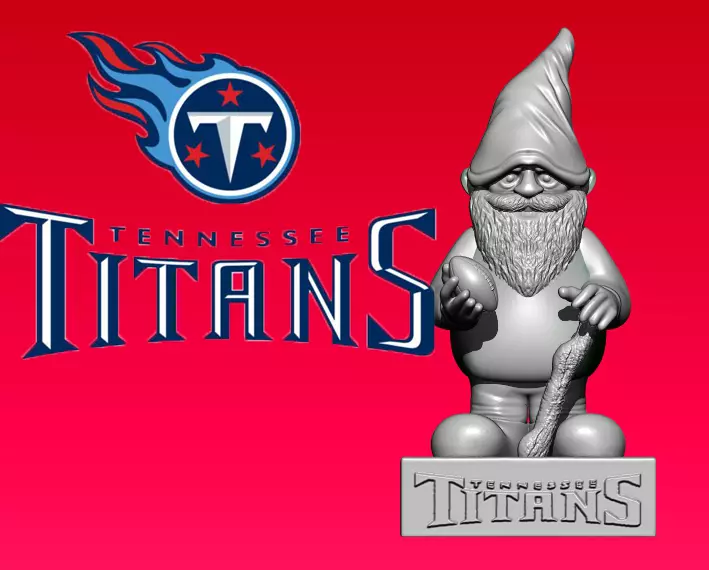 NFL TENNESSEE TITANS STATUE - AMERICAN FOOTBALL - 3D PRINT 3D print model_0