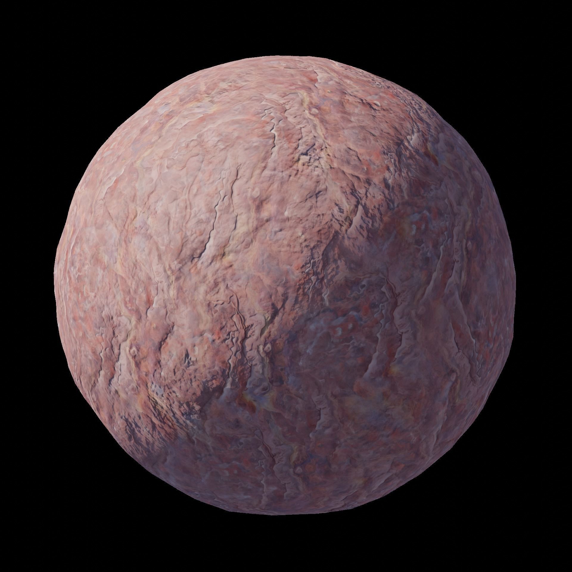 Unknown space planets Low-poly 3D model_1